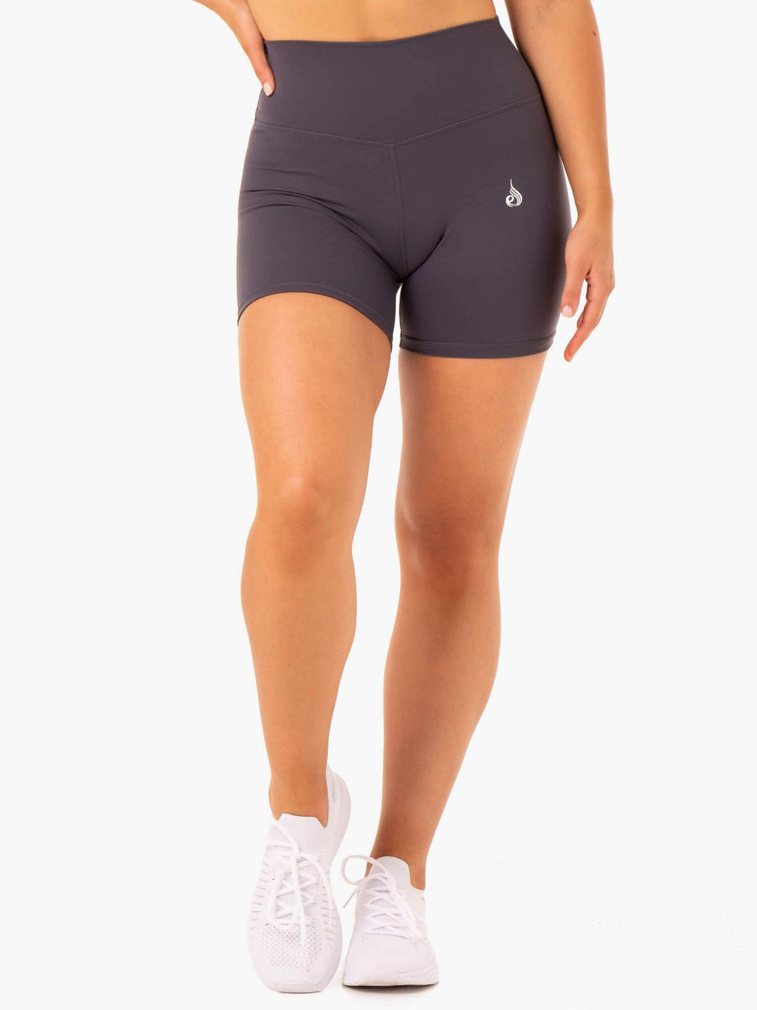 Base High Waisted Shorts - Charcoal Clothing Ryderwear 