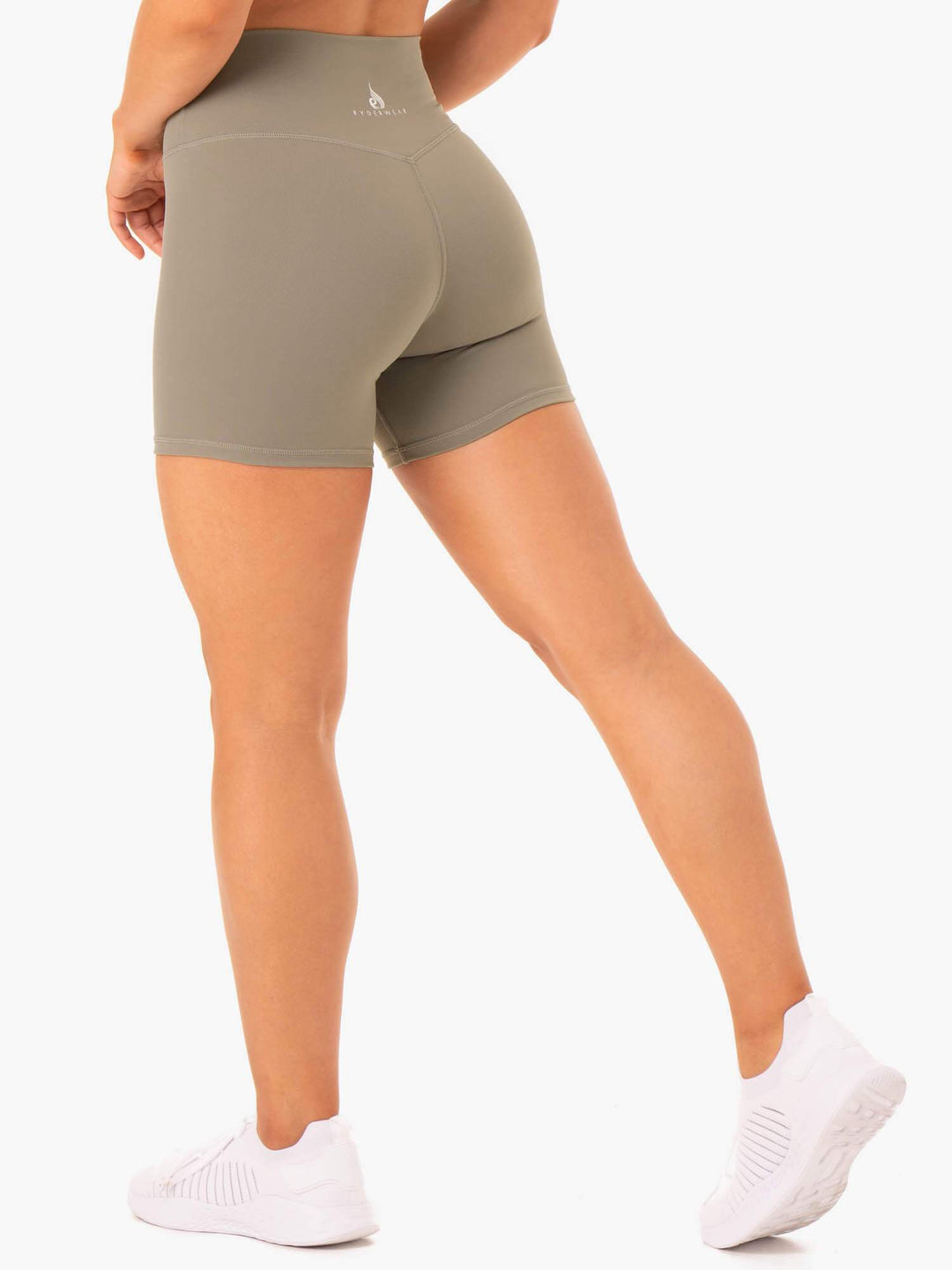 Base High Waisted Shorts - Khaki Clothing Ryderwear 