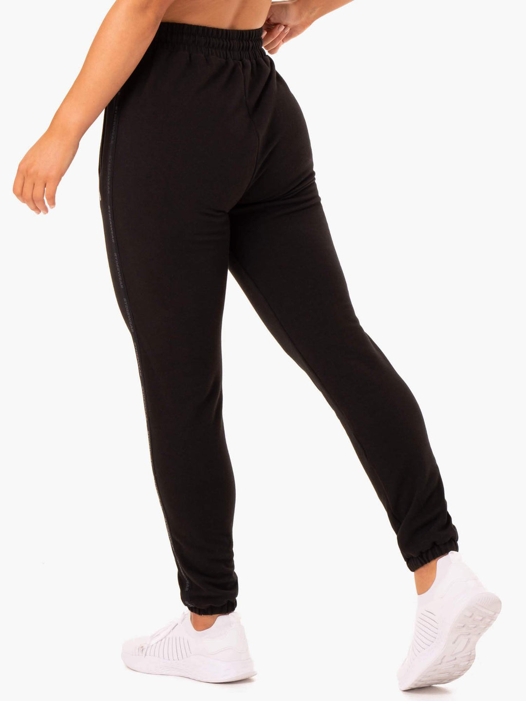 Base High Waisted Track Pants - Black Clothing Ryderwear 