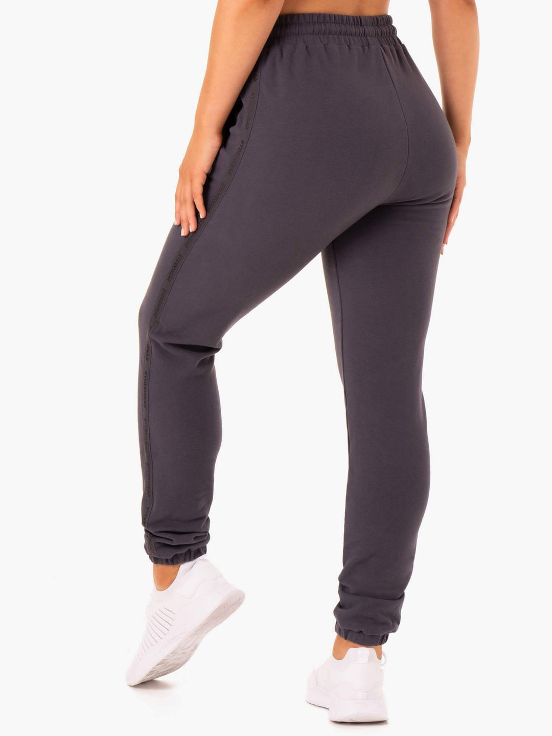 Base High Waisted Track Pants - Charcoal Clothing Ryderwear 