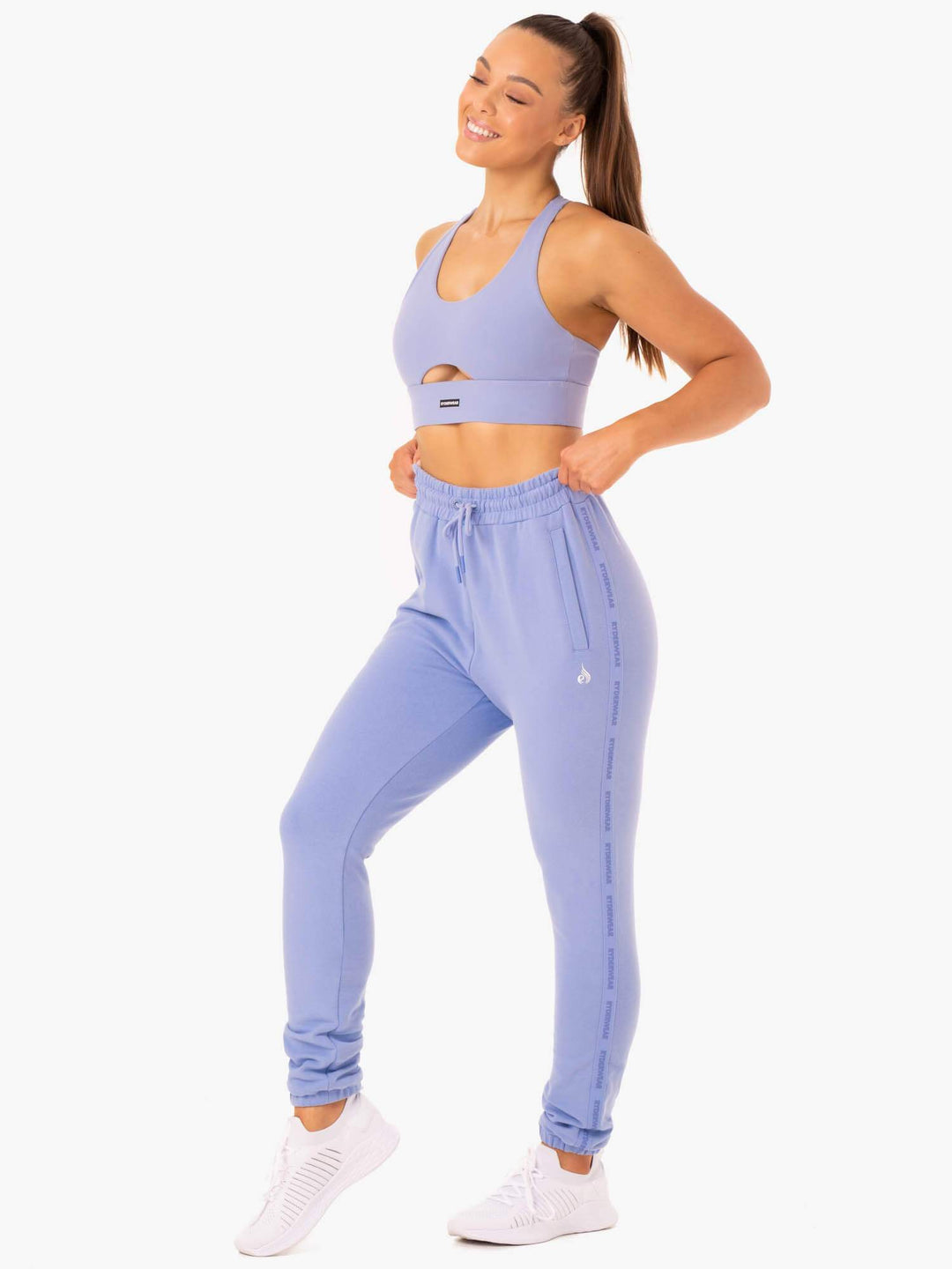 Base High Waisted Track Pants - Purple Clothing Ryderwear 