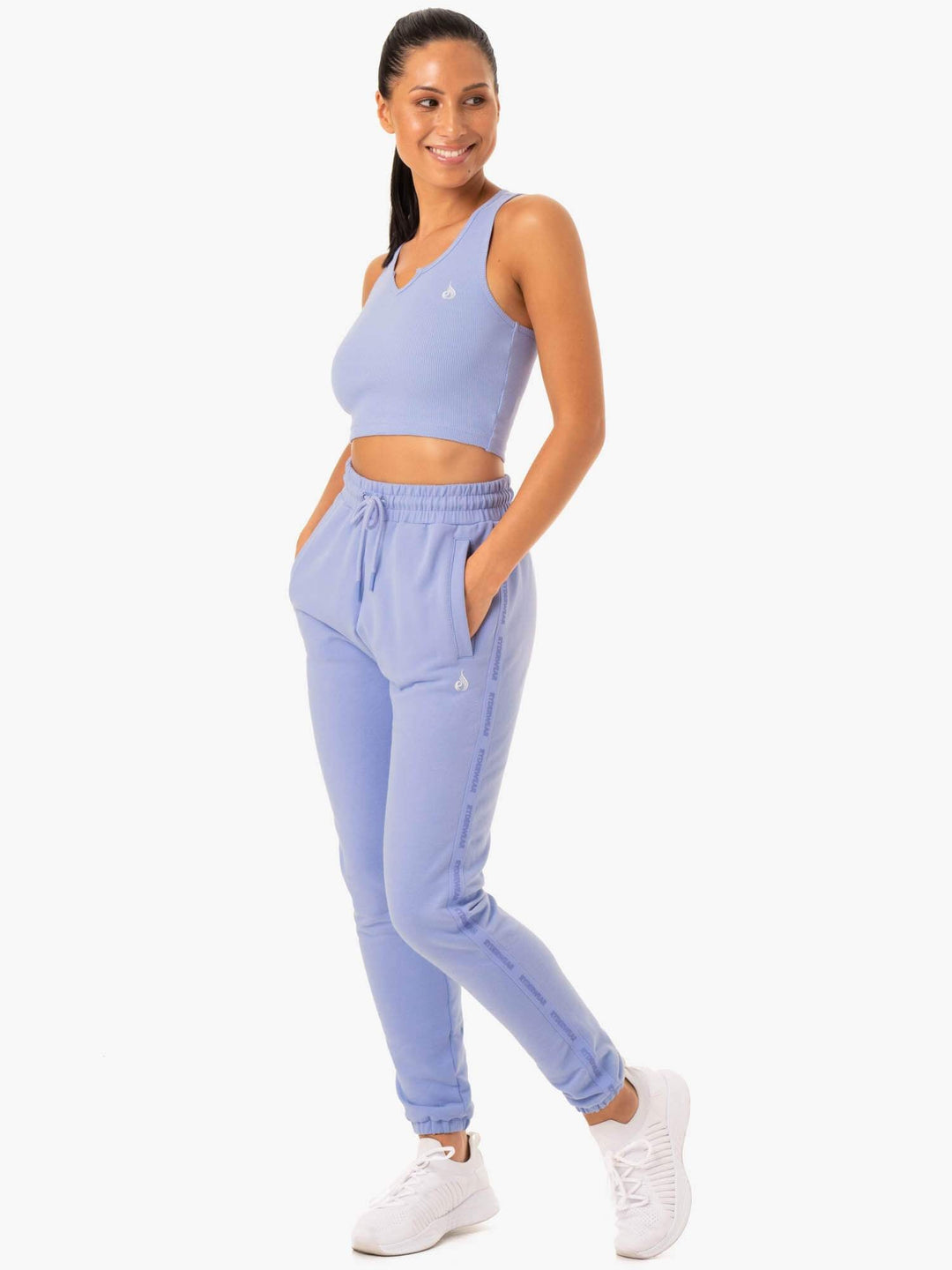 Base High Waisted Track Pants - Purple Clothing Ryderwear 