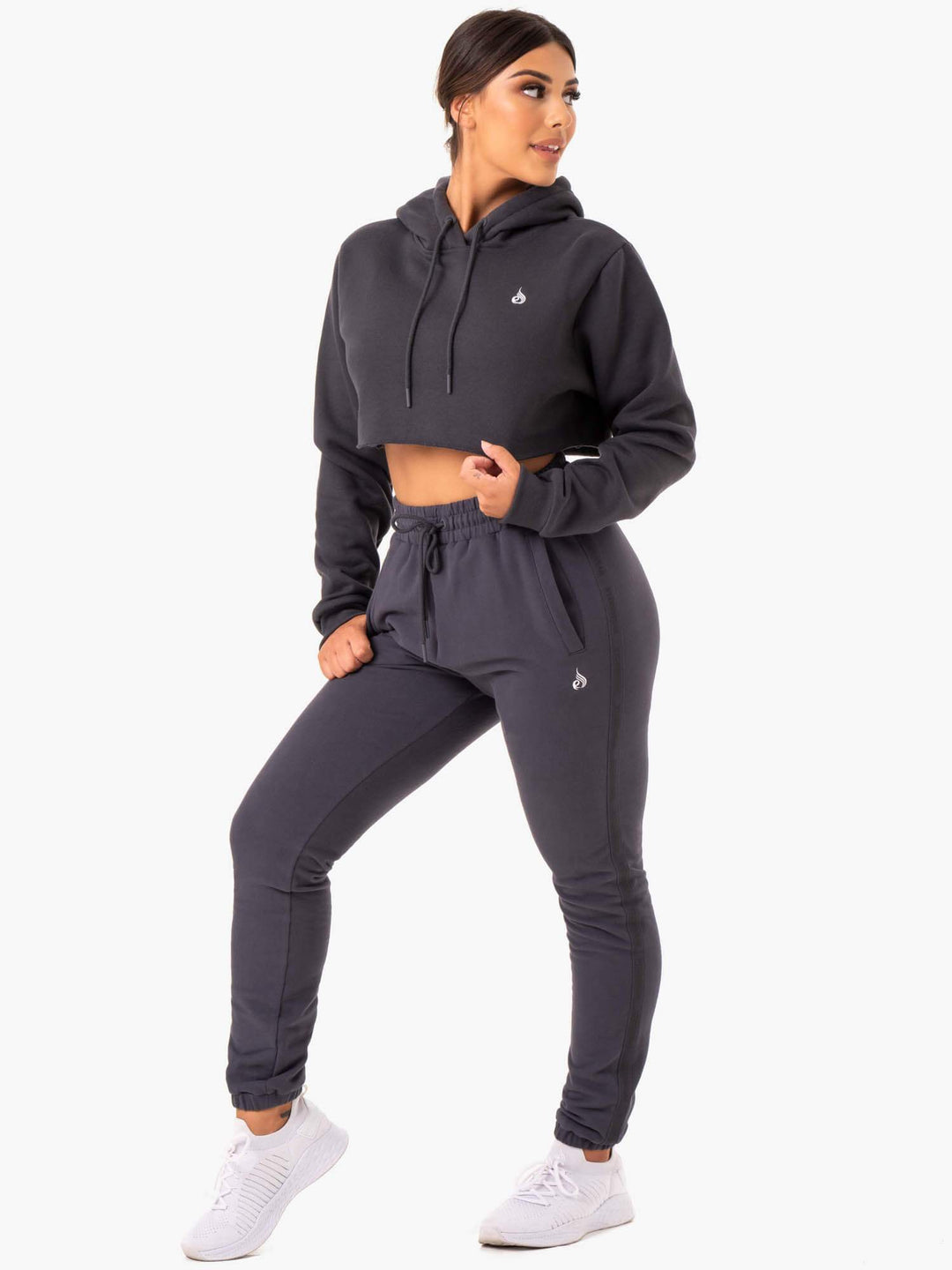 Base Pullover Hoodie - Charcoal Clothing Ryderwear 