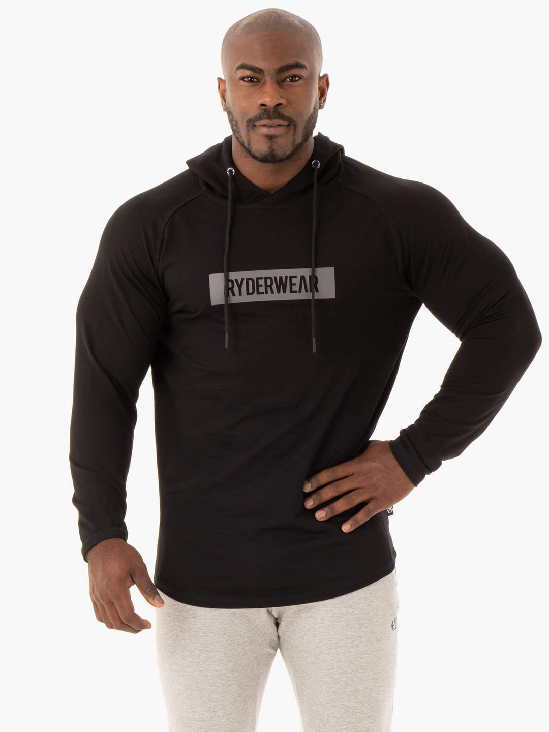 Base Pullover Jumper - Black Clothing Ryderwear 