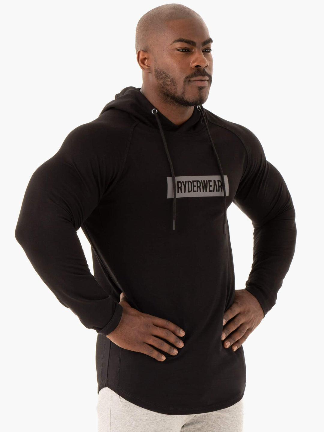 Base Pullover Jumper - Black Clothing Ryderwear 