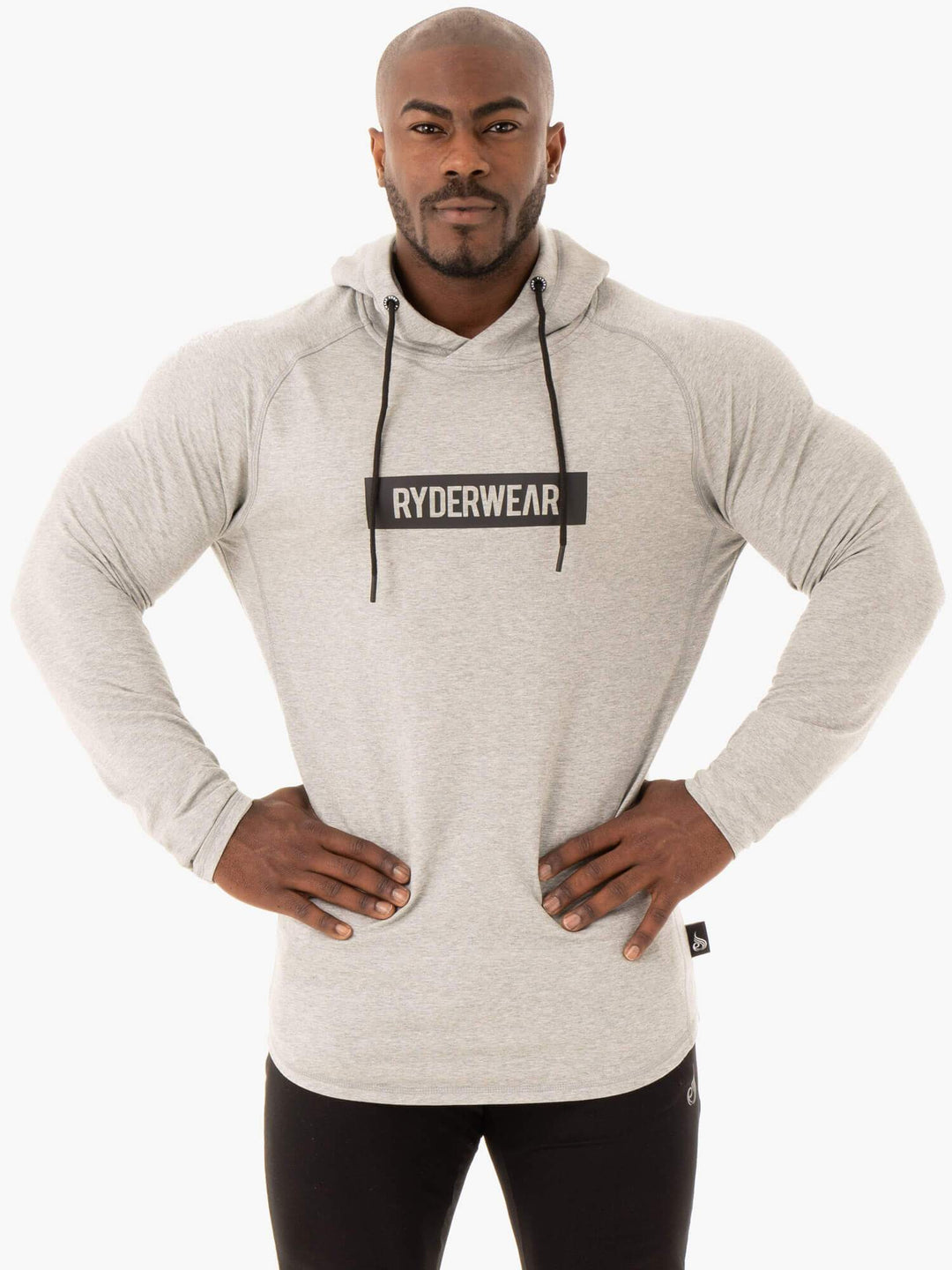 Base Pullover Jumper - Grey Marl Clothing Ryderwear 