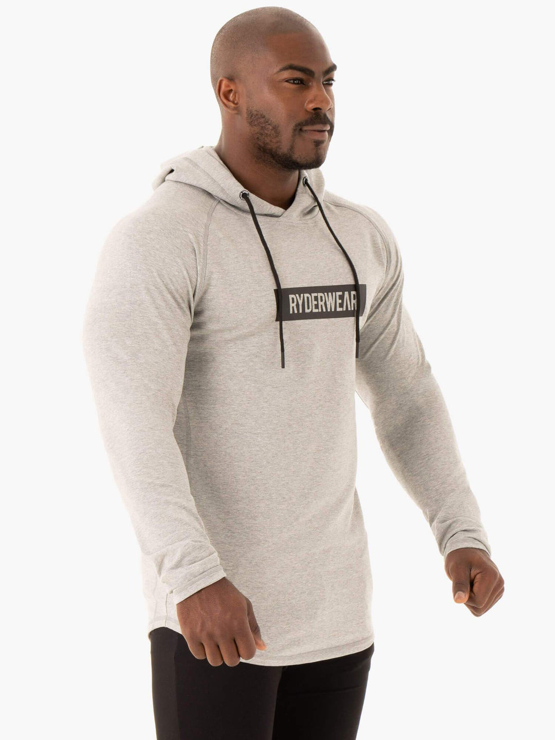 Base Pullover Jumper - Grey Marl Clothing Ryderwear 