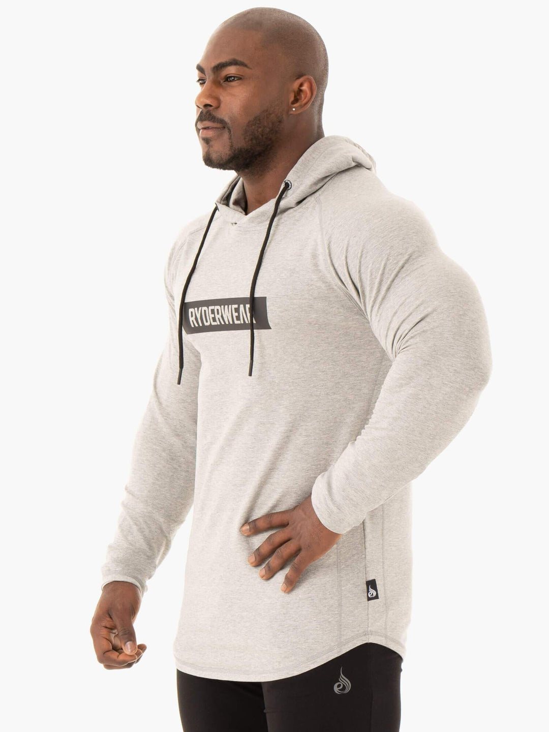 Base Pullover Jumper - Grey Marl Clothing Ryderwear 