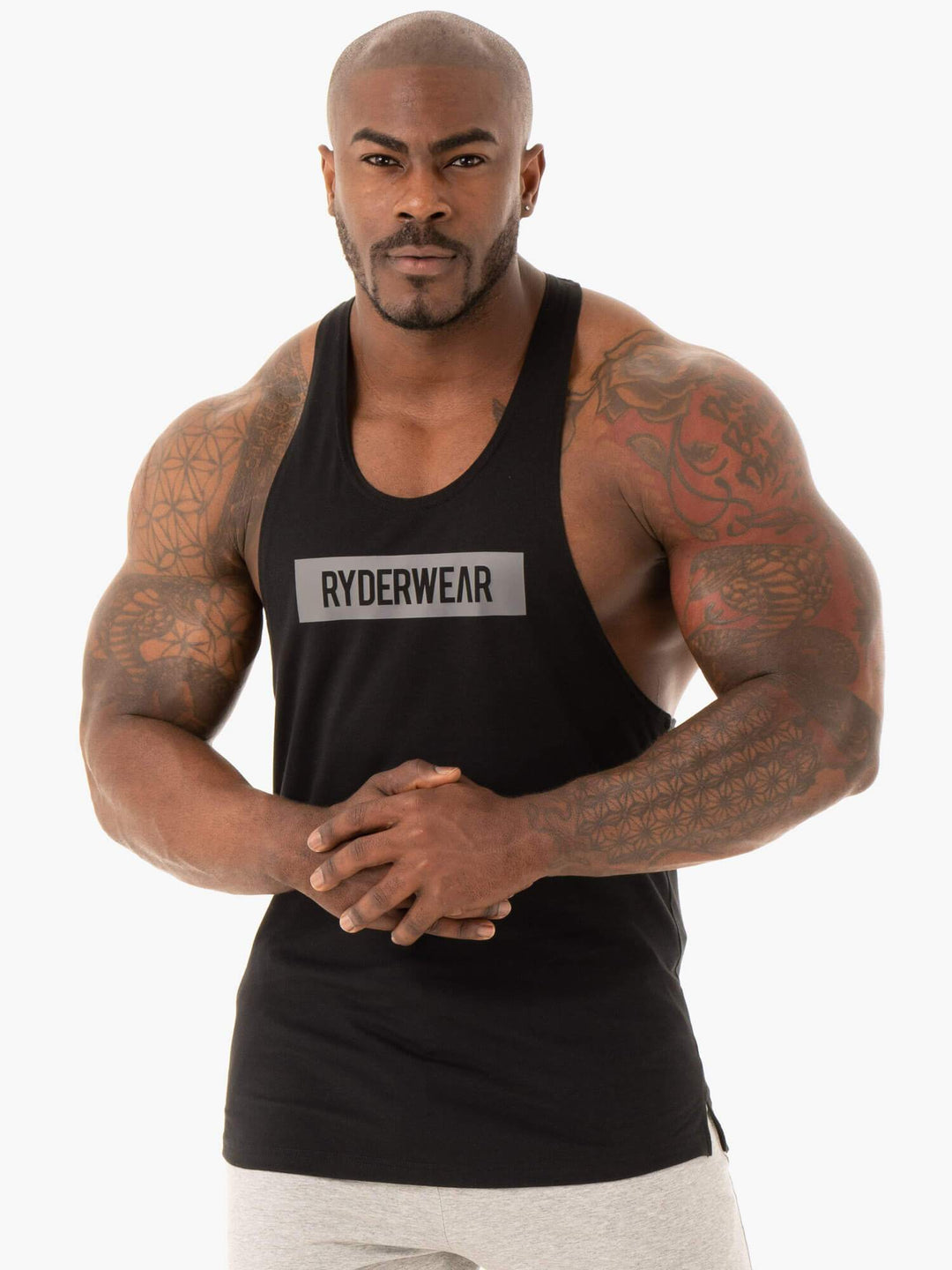 Base Stringer T-Back - Black Clothing Ryderwear 