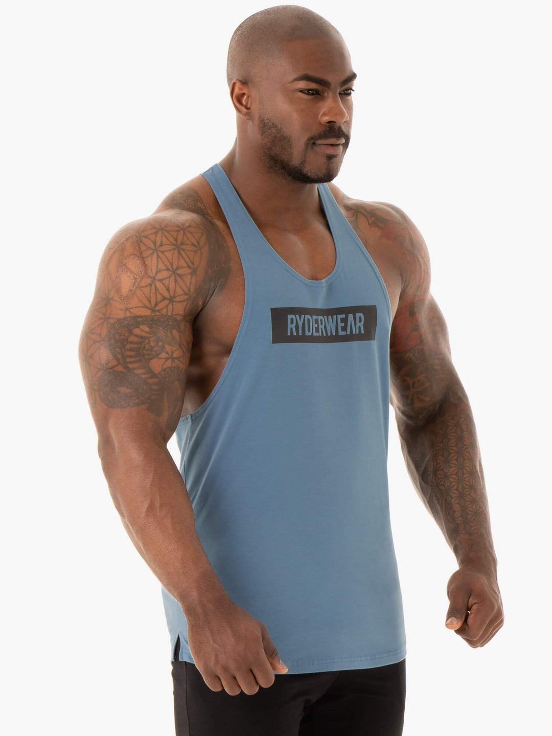 Base Stringer T-Back - Blue Clothing Ryderwear 