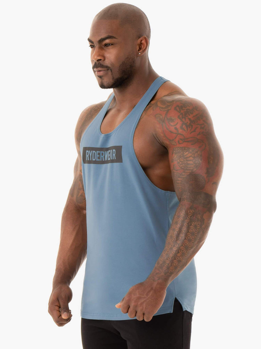 Base Stringer T-Back - Blue Clothing Ryderwear 