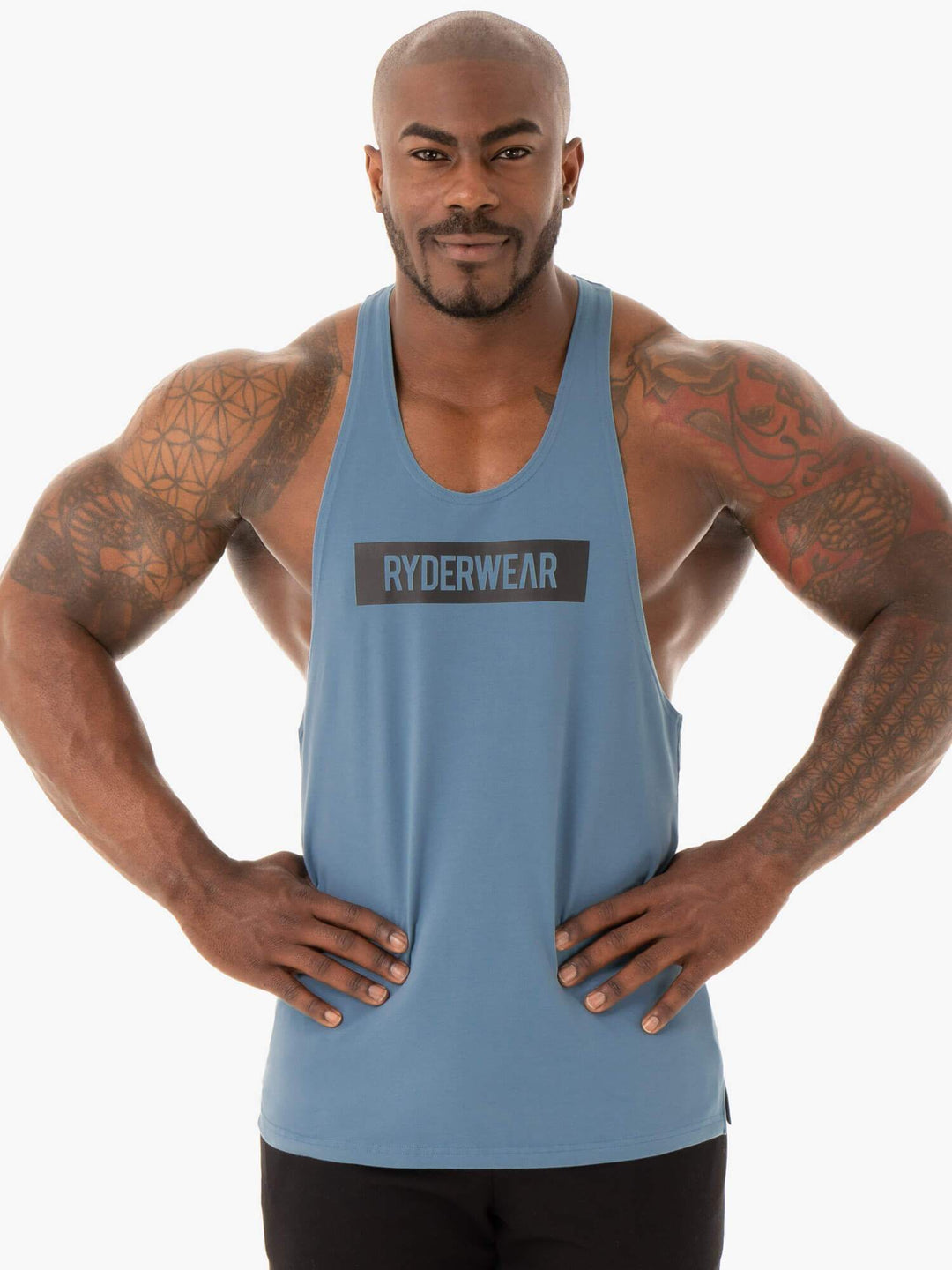 Base Stringer T-Back - Blue Clothing Ryderwear 