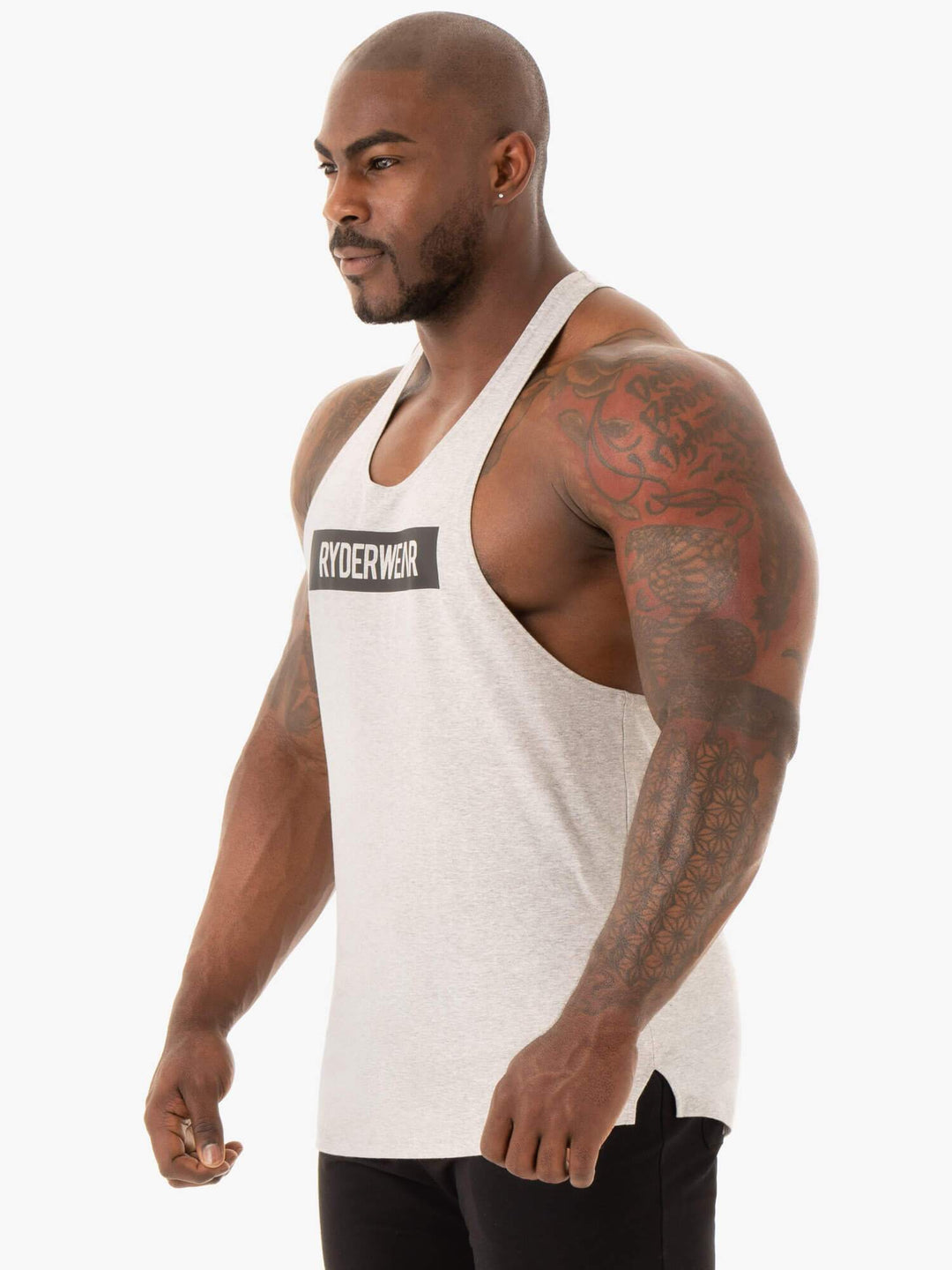 Base Stringer T-Back - Grey Marl Clothing Ryderwear 