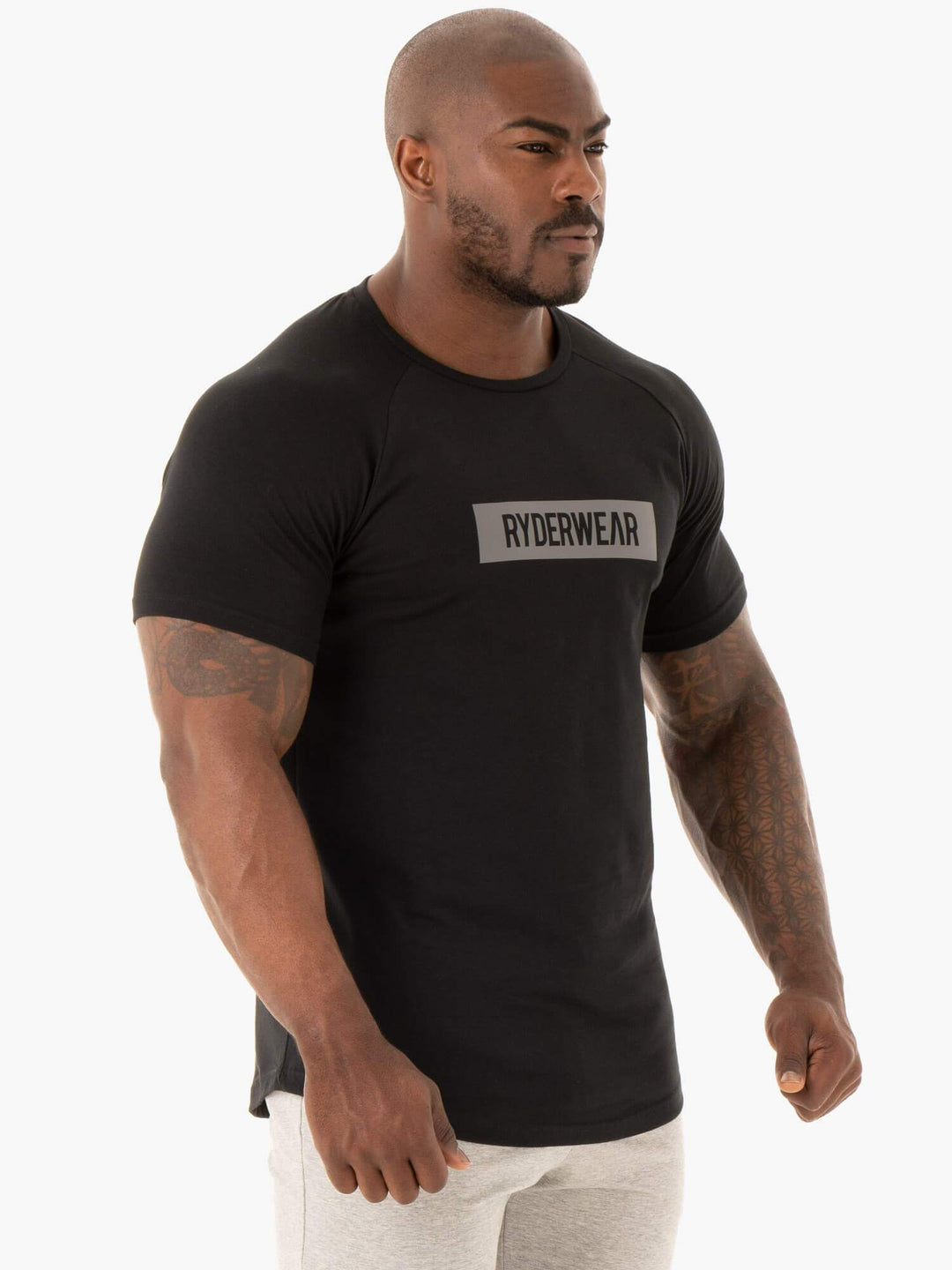 Base T-Shirt - Black Clothing Ryderwear 