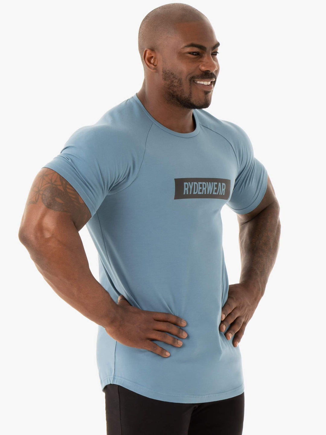 Base T-Shirt - Blue Clothing Ryderwear 