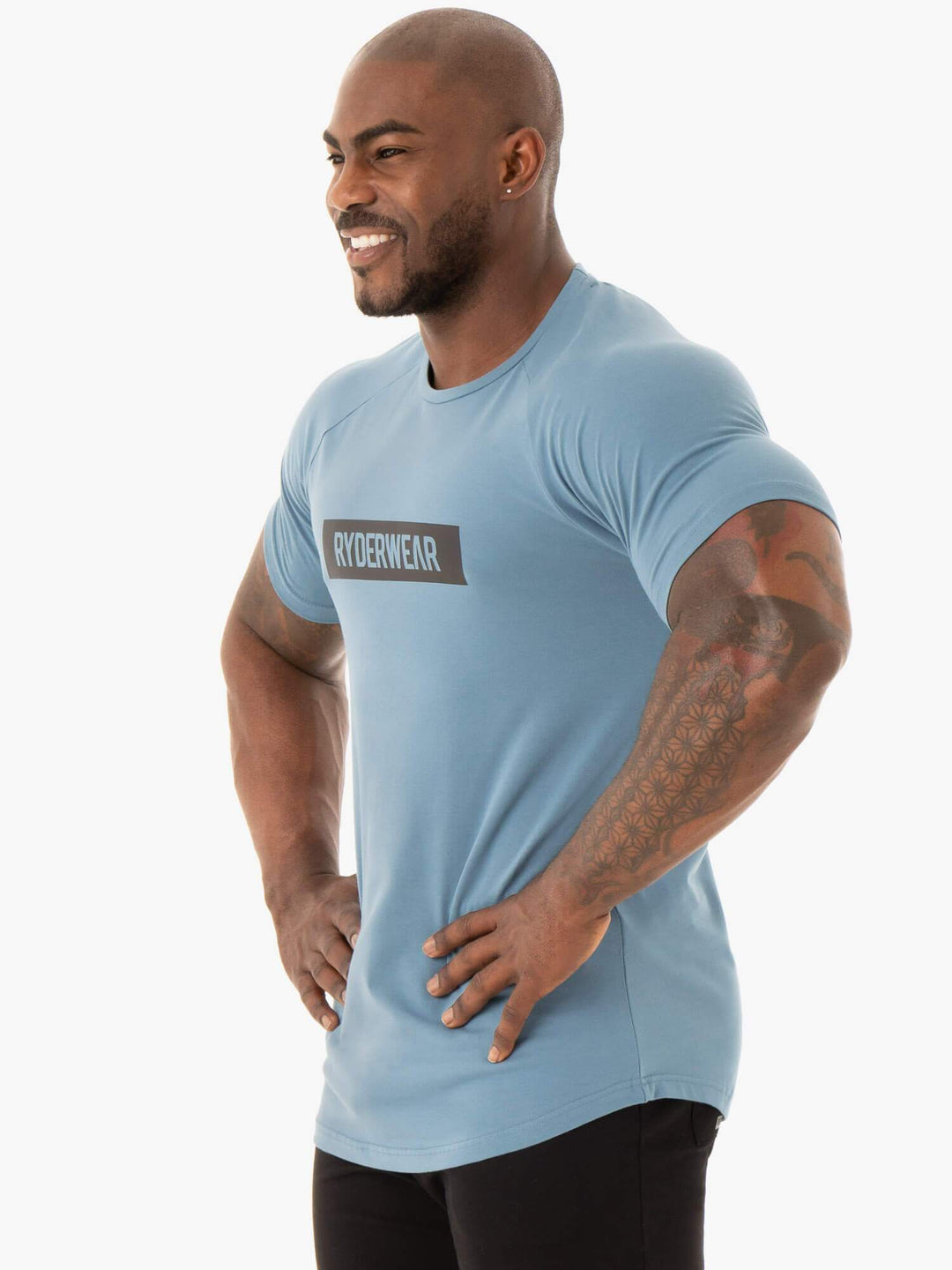 Base T-Shirt - Blue Clothing Ryderwear 