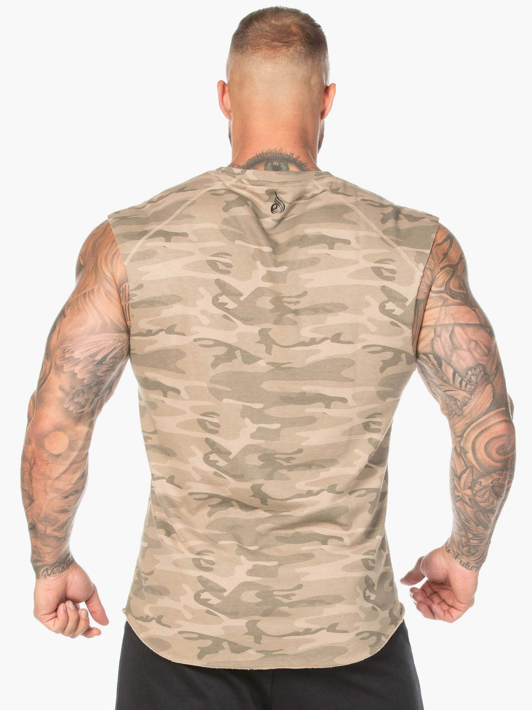 Camo Fleece Tank - Tan Camo Clothing Ryderwear 