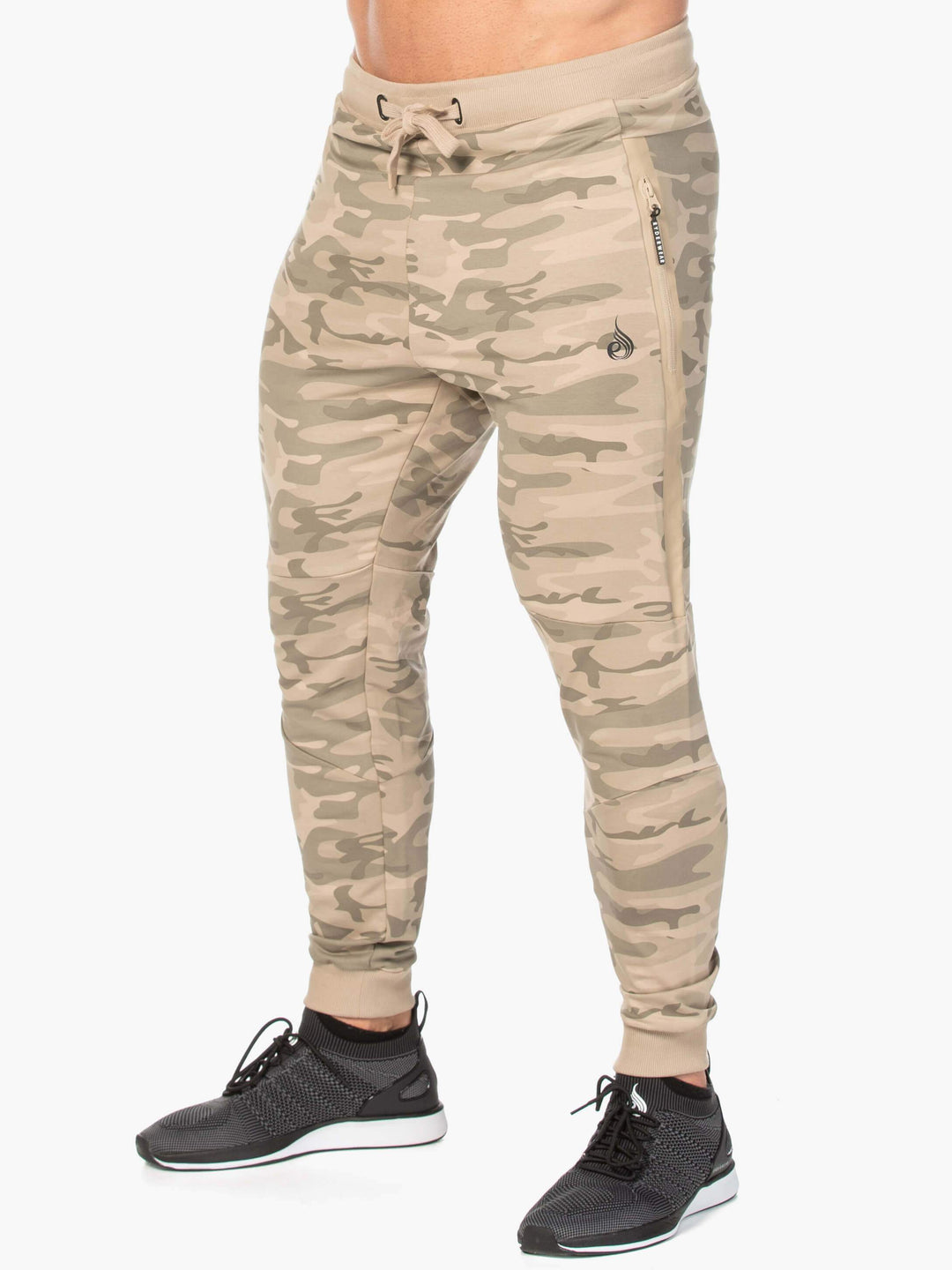 Camo Fleece Track Pant - Tan Camo Clothing Ryderwear 