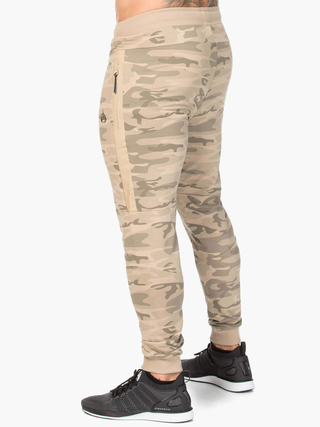 Camo Fleece Track Pant - Tan Camo Clothing Ryderwear 