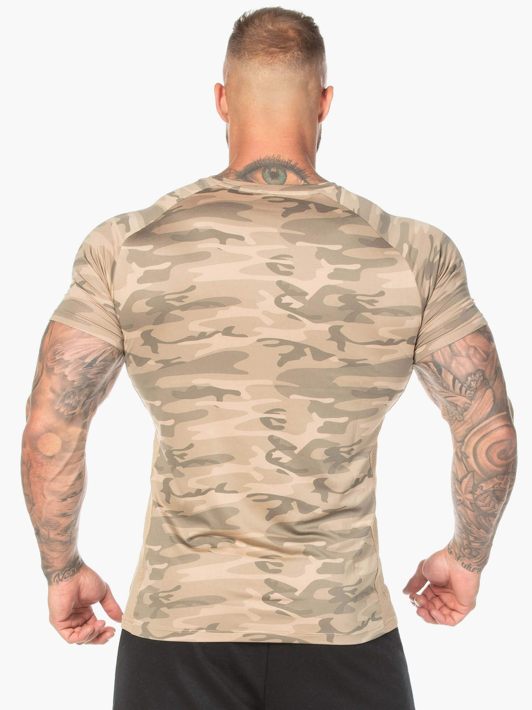 Camo Mesh T-Shirt - Tan Camo Clothing Ryderwear 