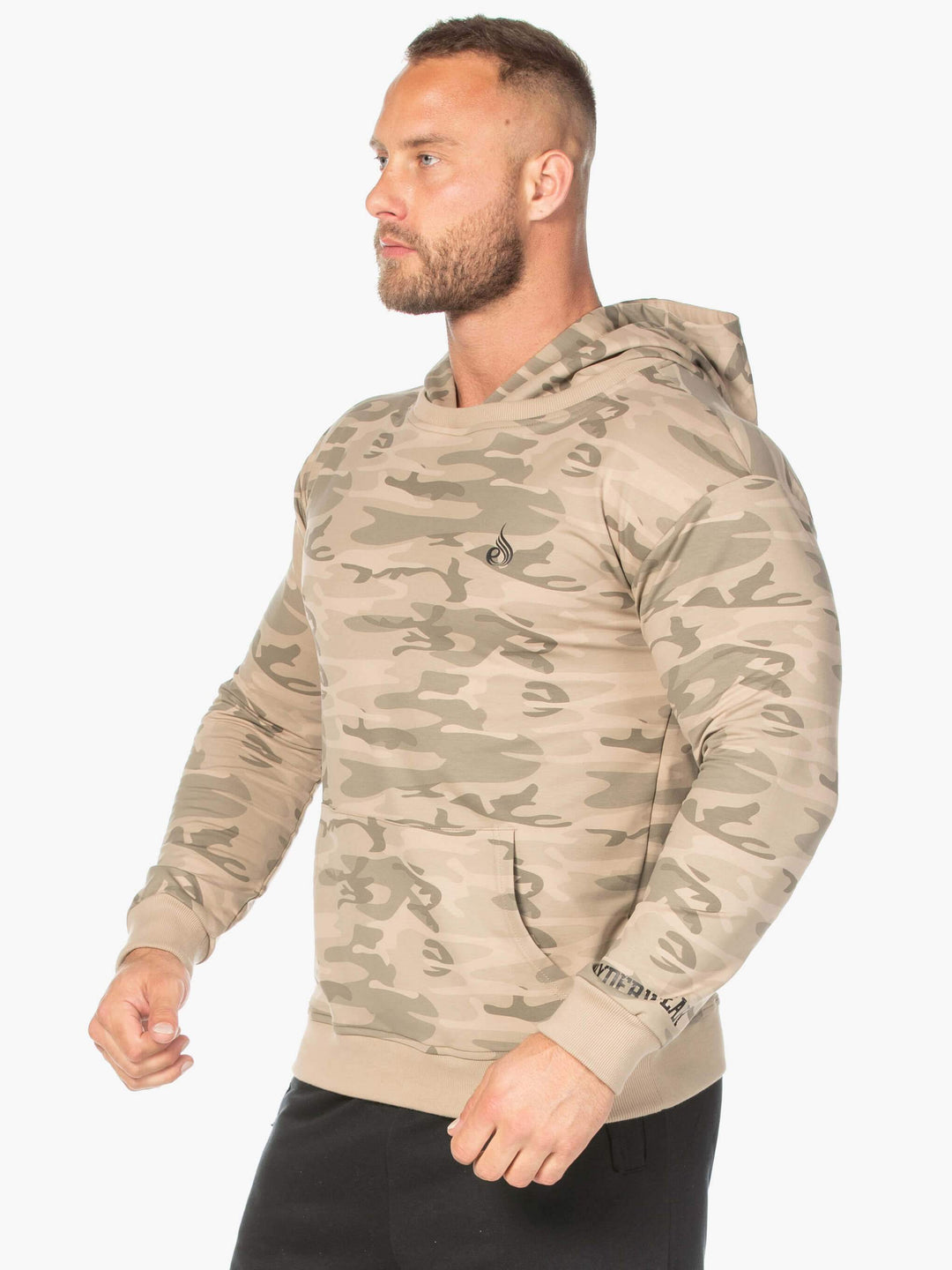 Camo Pullover Hoodie - Tan Camo Clothing Ryderwear 