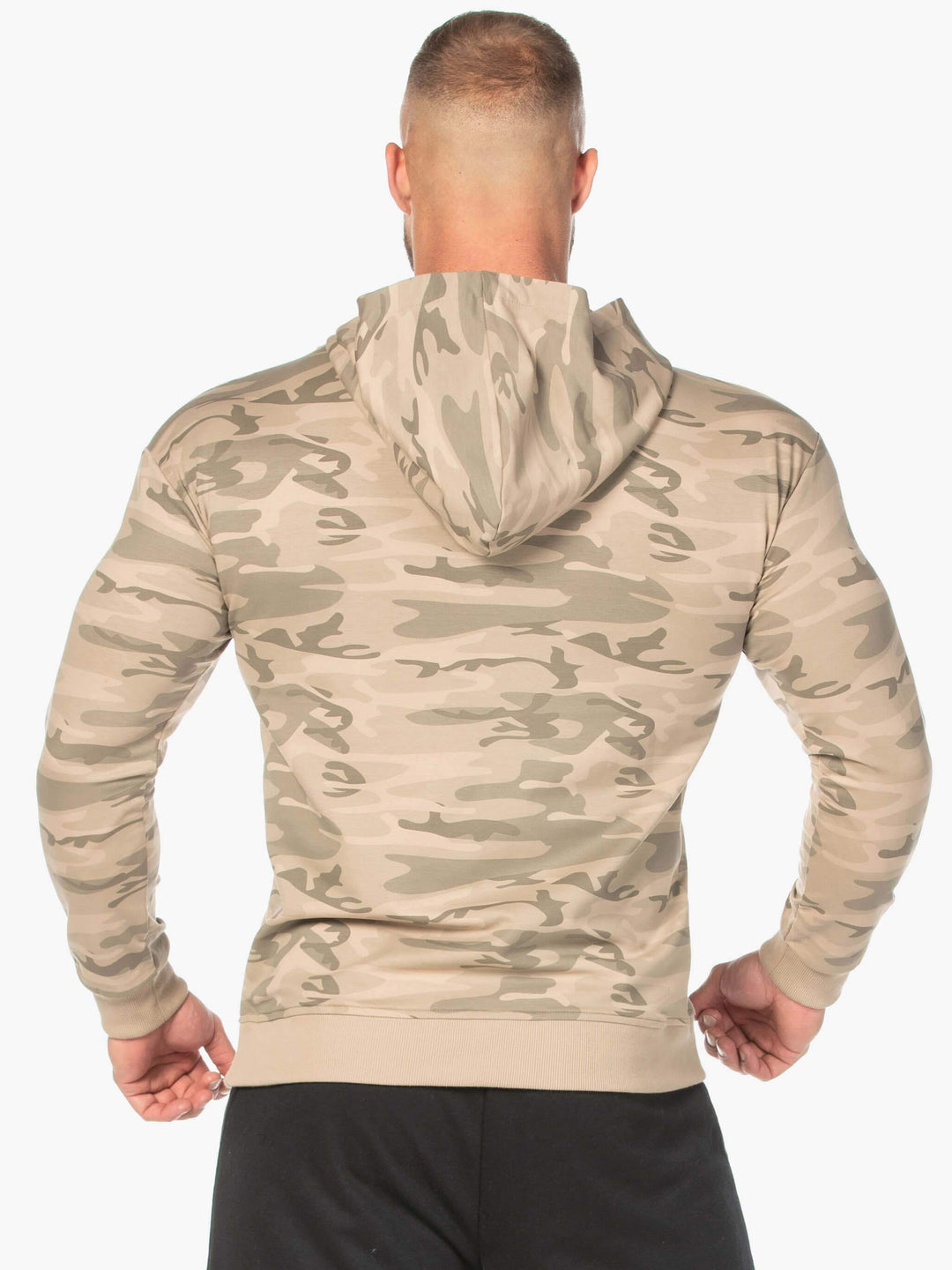 Camo Pullover Hoodie - Tan Camo Clothing Ryderwear 