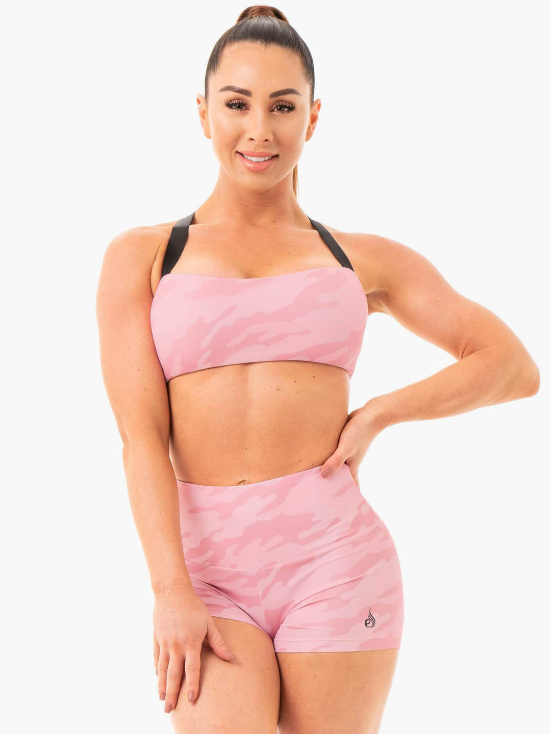 Camo Sports Bra - Pink Camo Clothing Ryderwear 