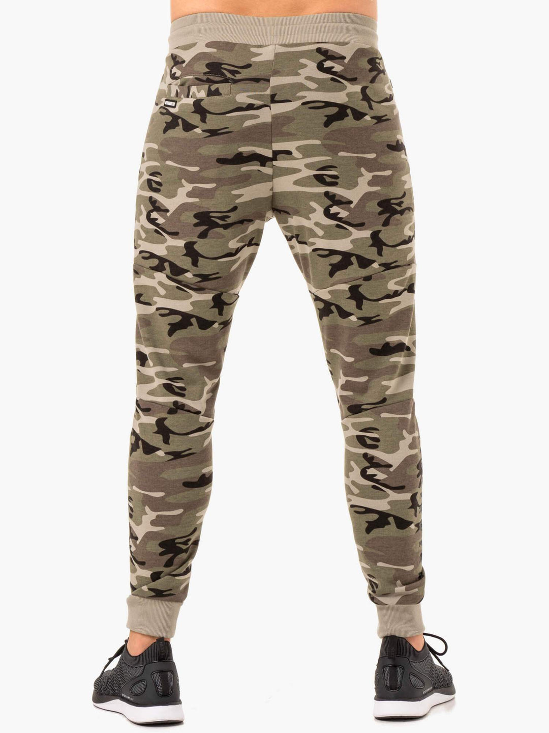 Camo Tech Fleece Track Pants - Khaki Camo Clothing Ryderwear 