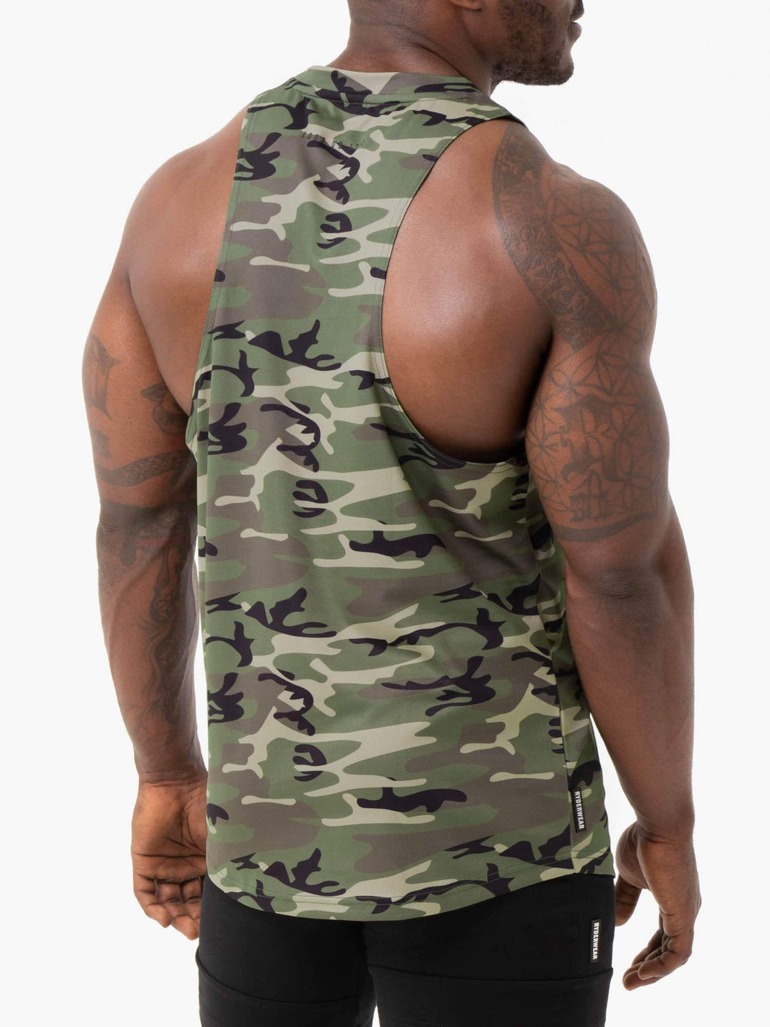 Camo Tech Mesh Baller Tank - Khaki Camo Clothing Ryderwear 