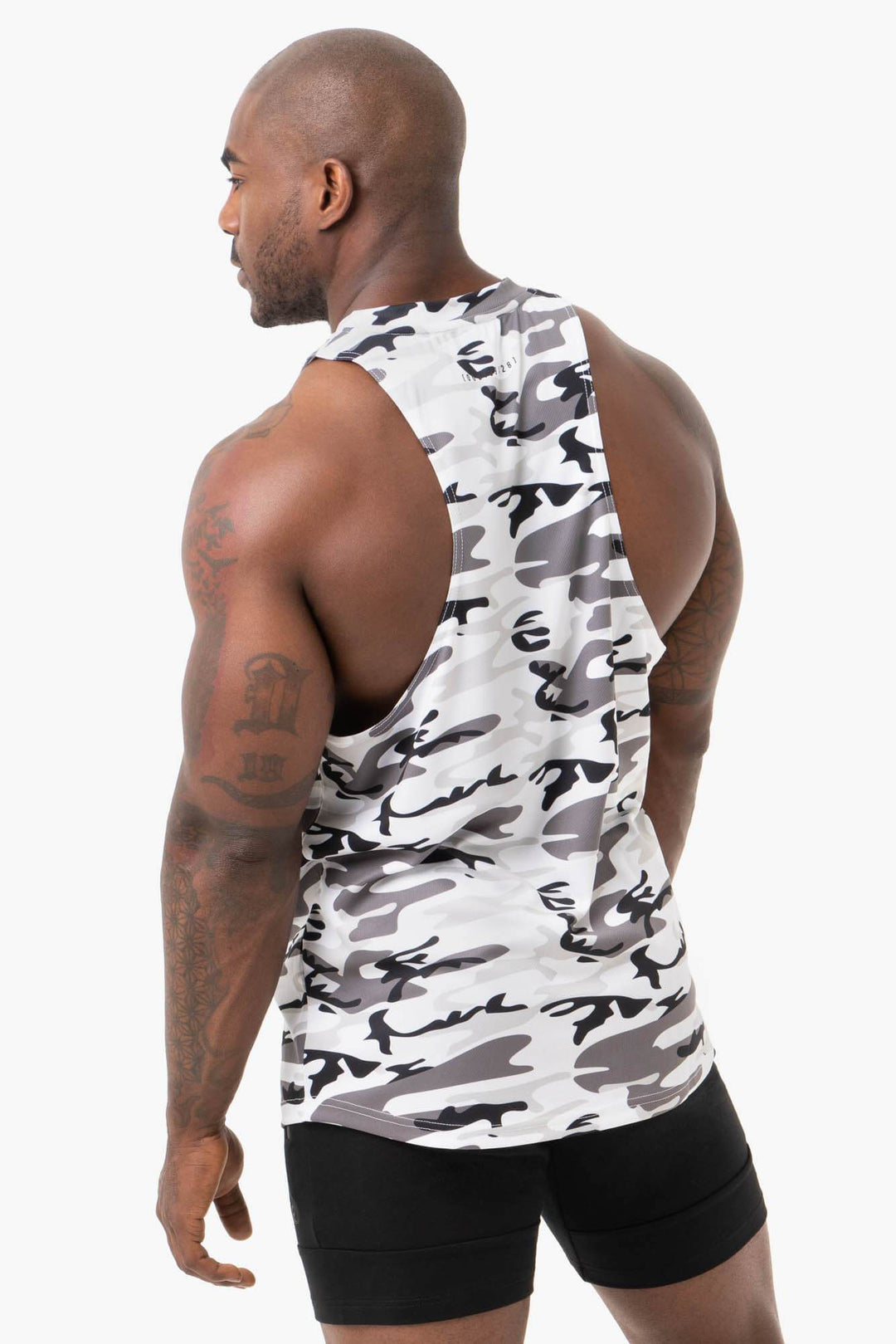 Camo Tech Mesh Baller Tank - Snow Camo Clothing Ryderwear 