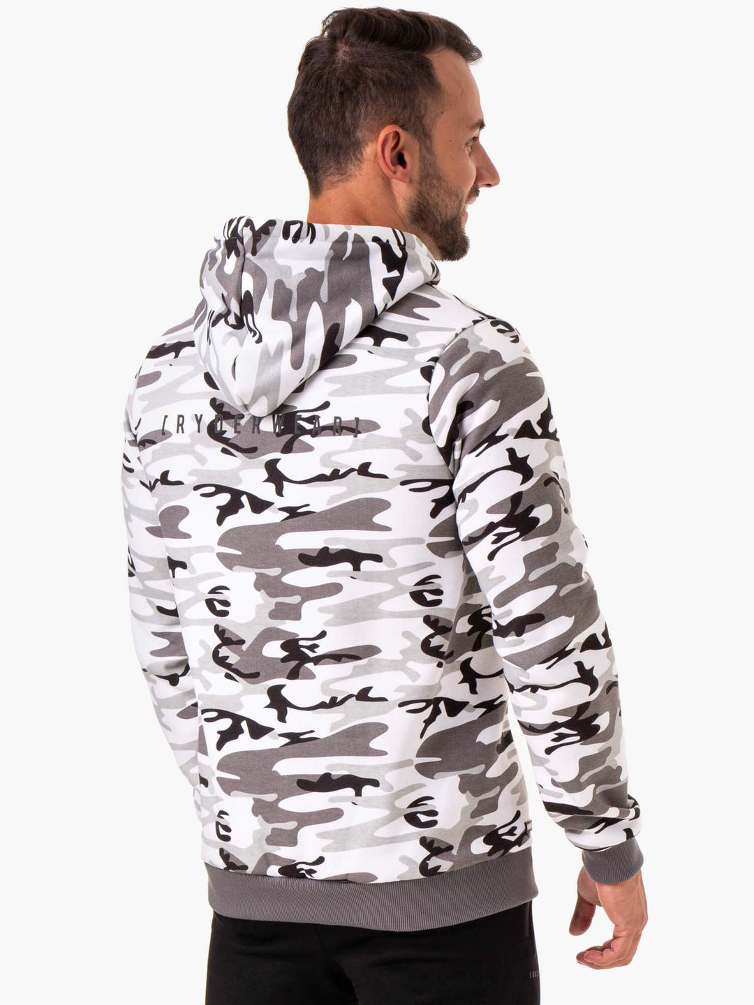 Camo Tech Pullover Hoodie - Snow Camo Clothing Ryderwear 