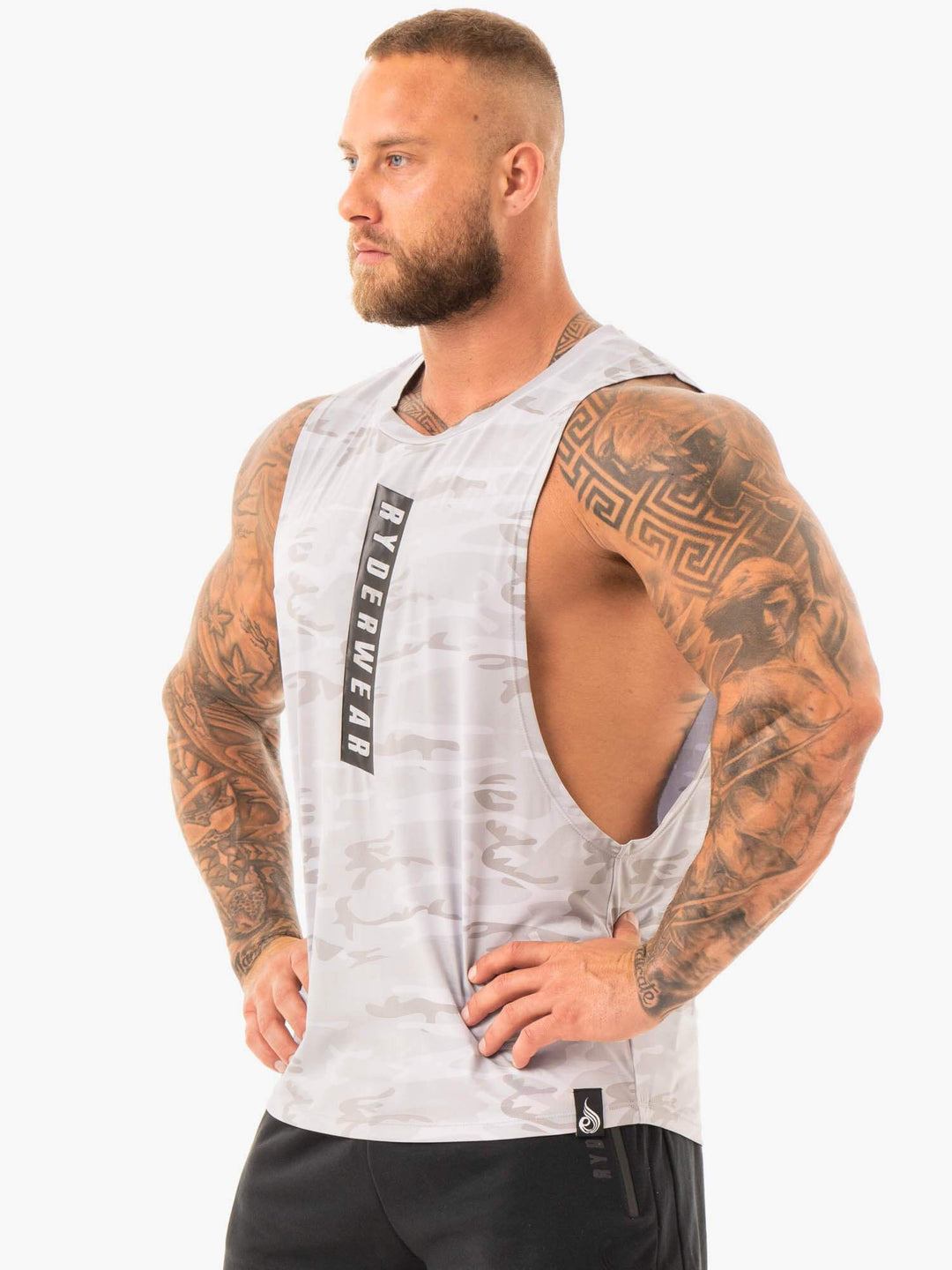 Combat Baller Tank - Grey Camo Clothing Ryderwear 