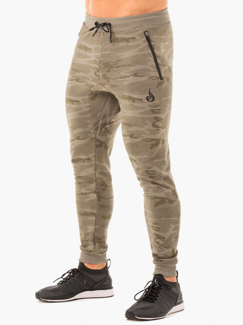 Combat Track Pants Khaki Camo