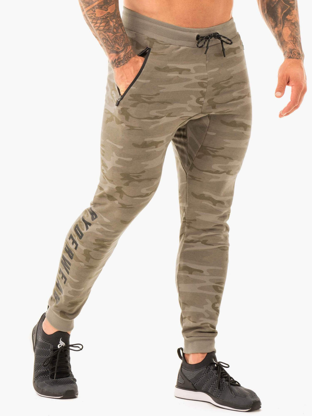 Combat Track Pants - Khaki Camo Clothing Ryderwear 