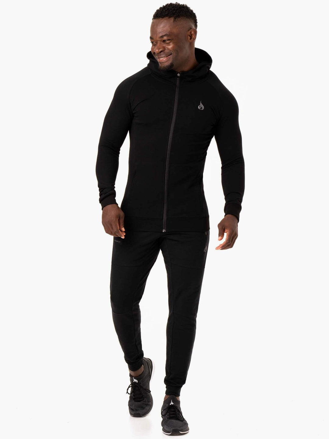 Critical Zip Up Hoodie - Black Clothing Ryderwear 