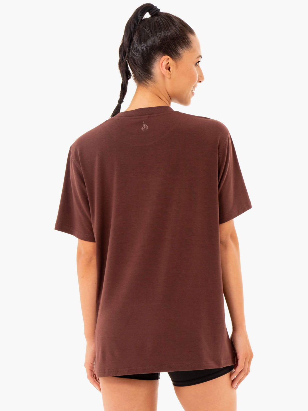 Define Long Line T-Shirt - Chocolate Clothing Ryderwear 