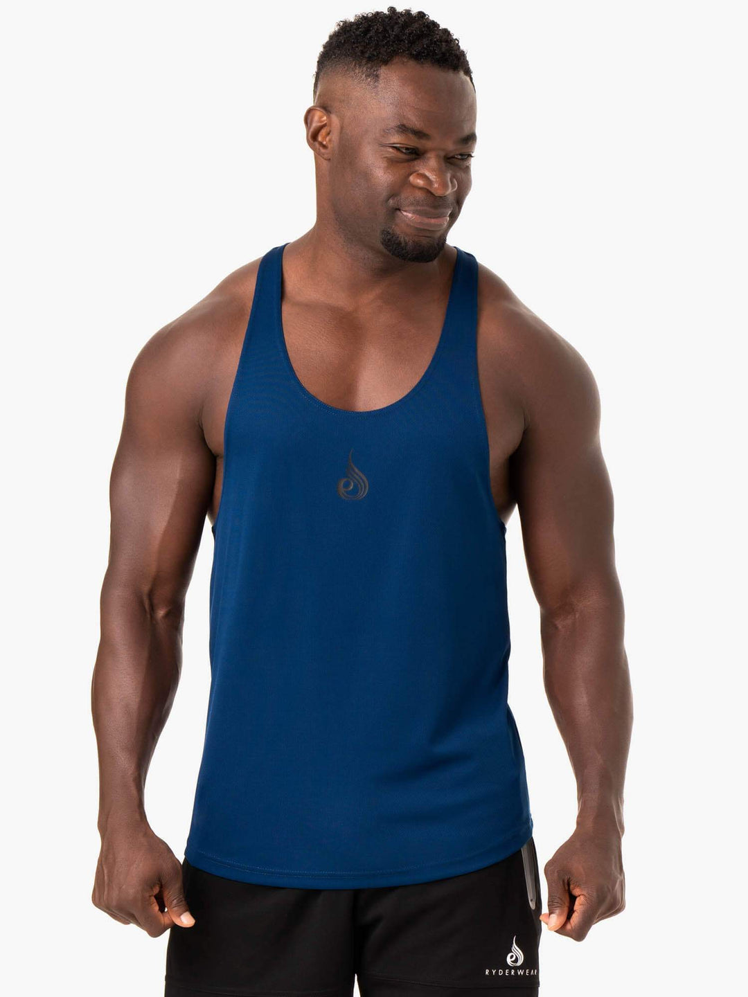 Define Mesh T-Back - Blue Clothing Ryderwear 