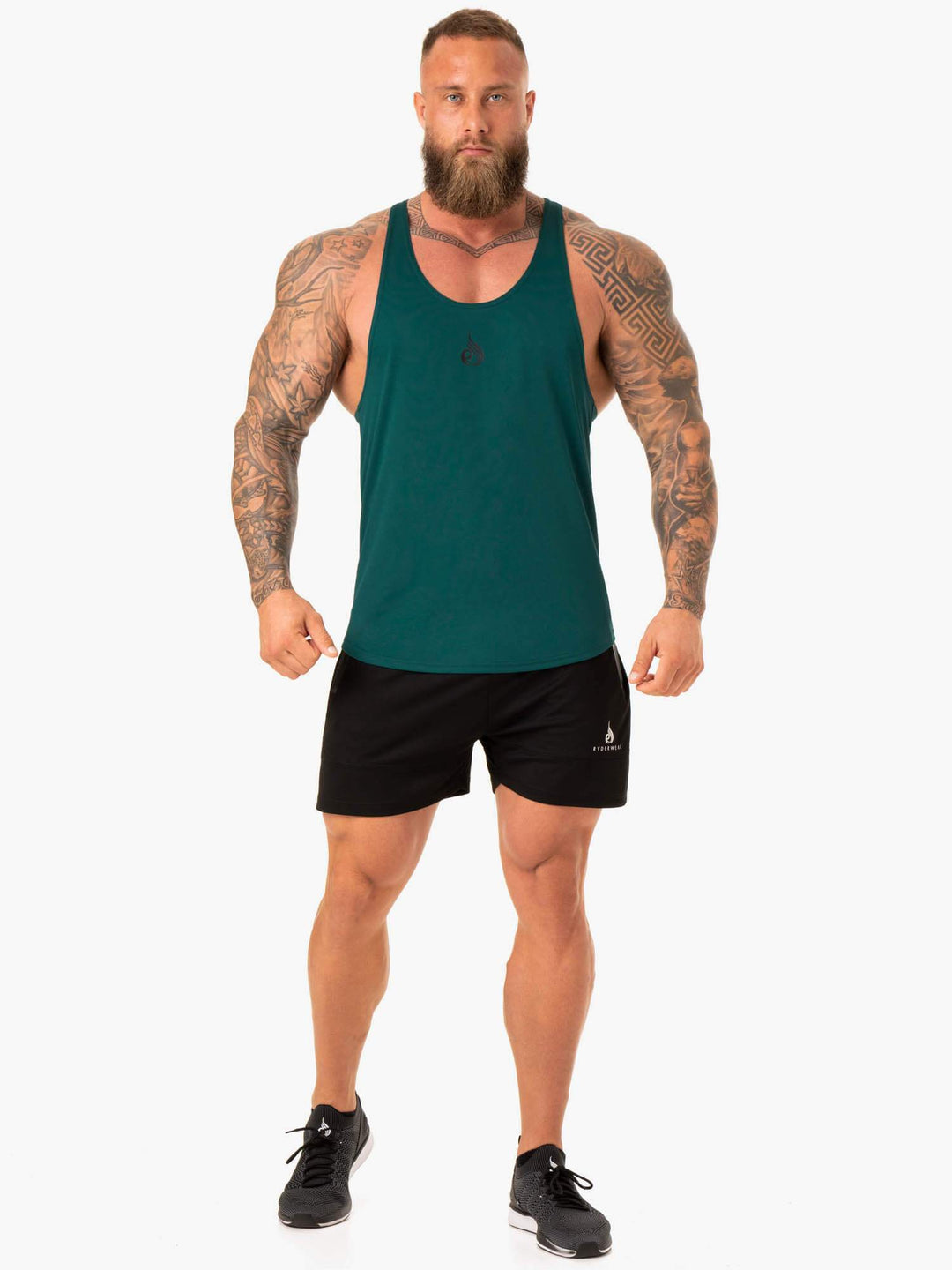 Define Mesh T-Back - Emerald Clothing Ryderwear 