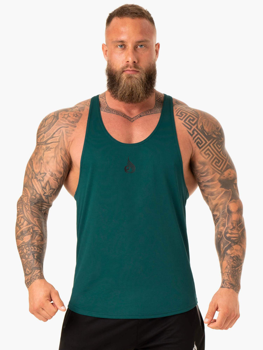 Define Mesh T-Back - Emerald Clothing Ryderwear 