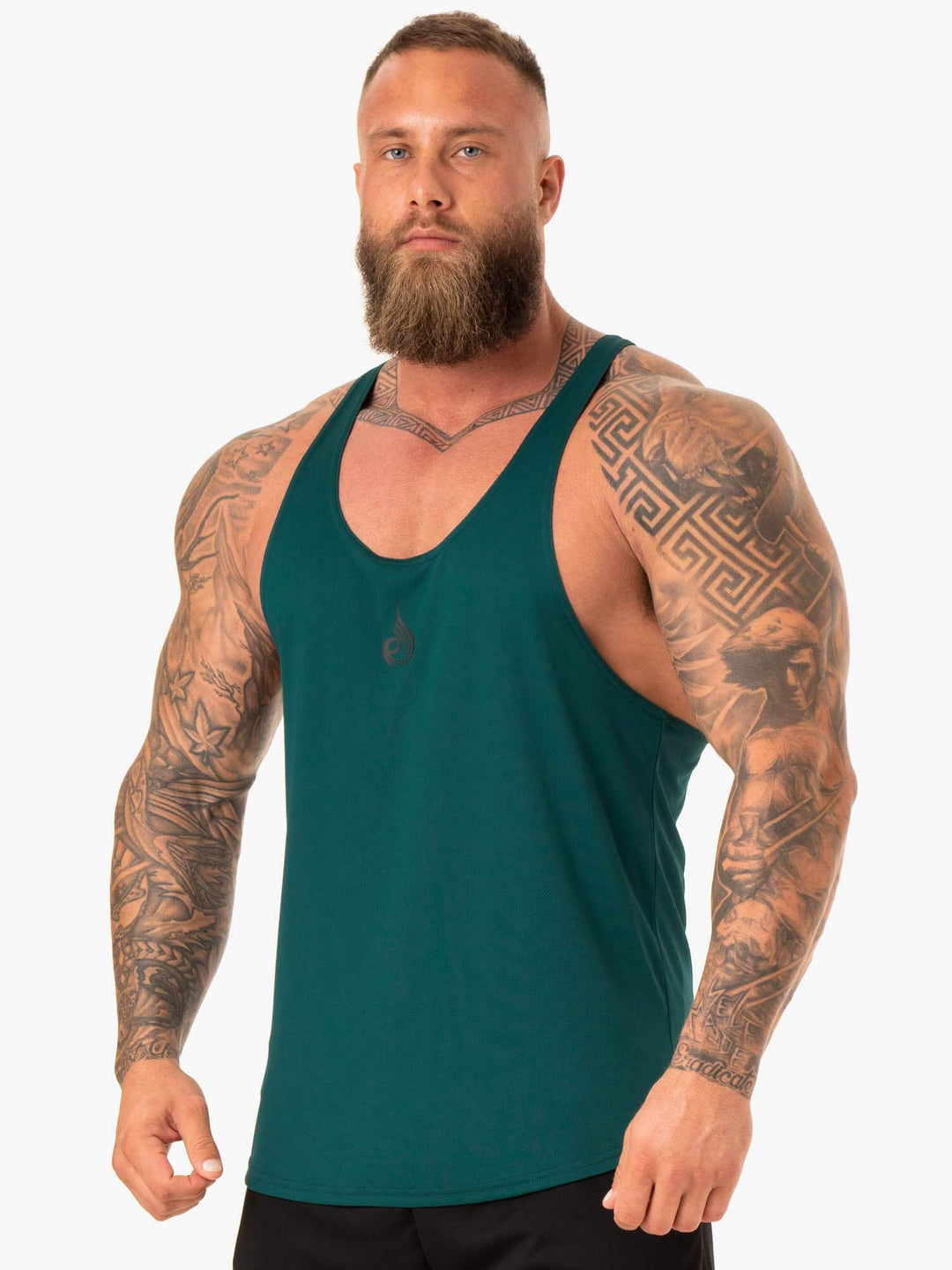 Define Mesh T-Back - Emerald Clothing Ryderwear 