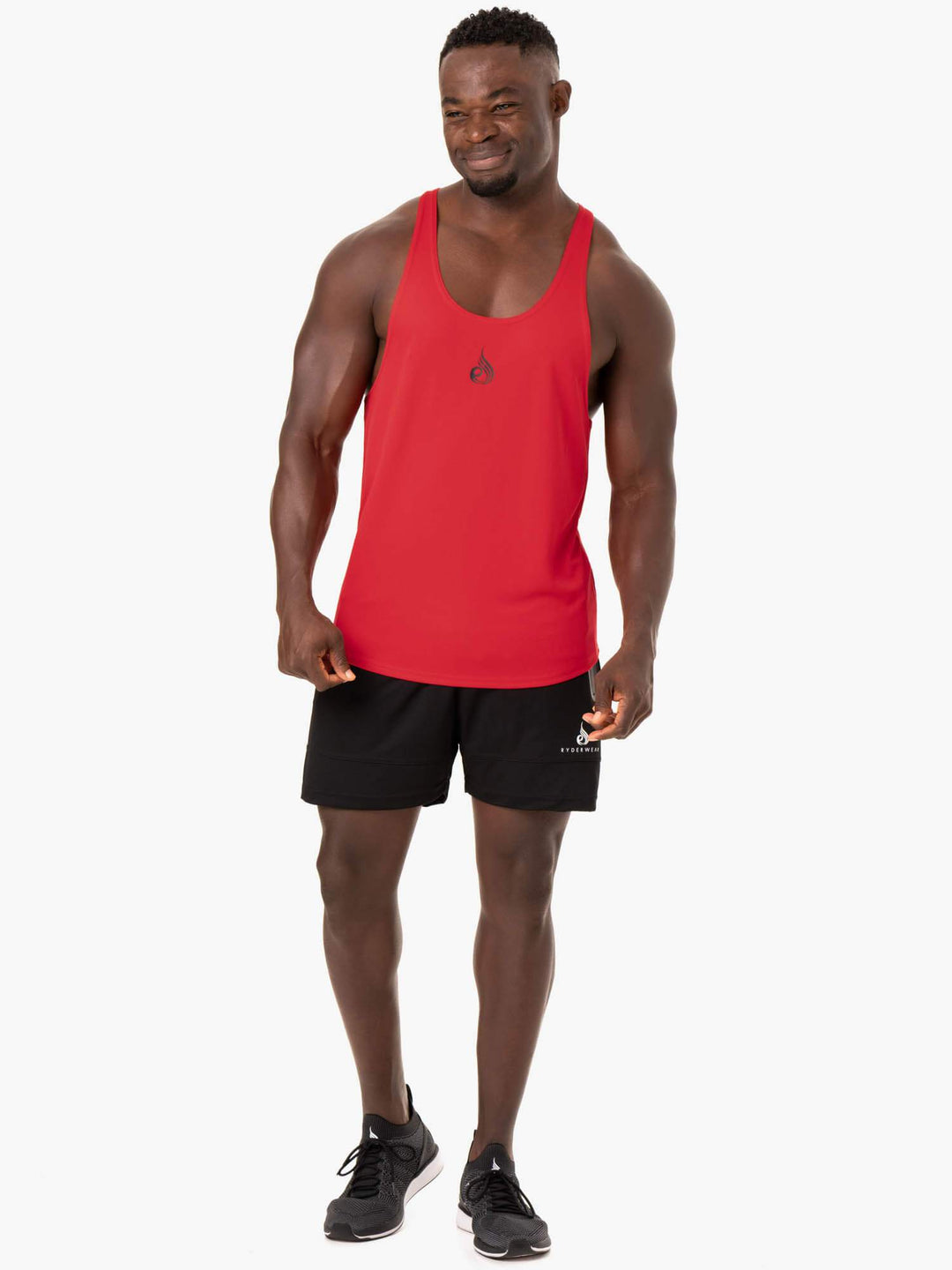 Define Mesh T-Back - Red Clothing Ryderwear 