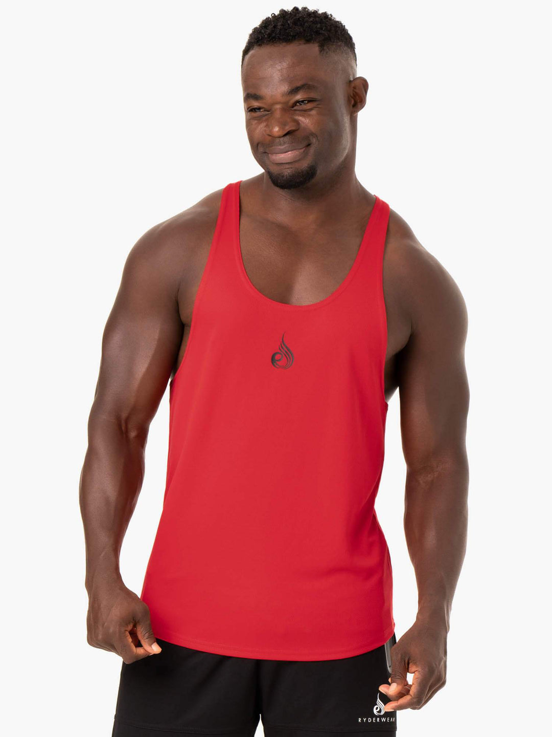 Define Mesh T-Back - Red Clothing Ryderwear 