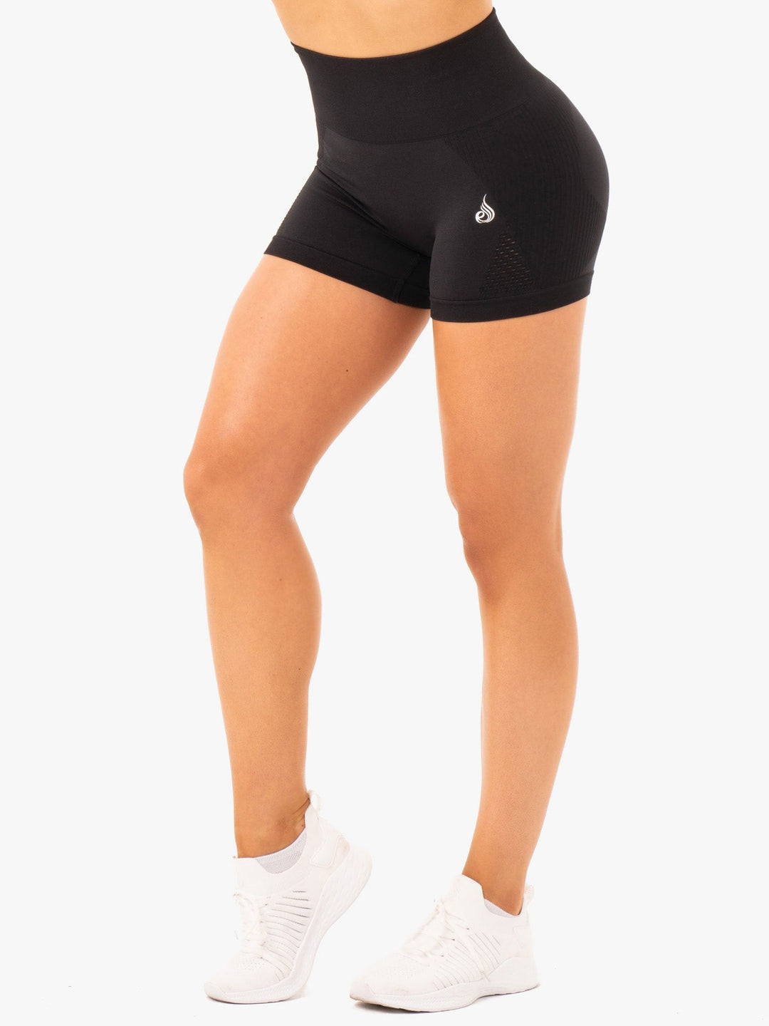 Electra Seamless Shorts - Black Clothing Ryderwear 