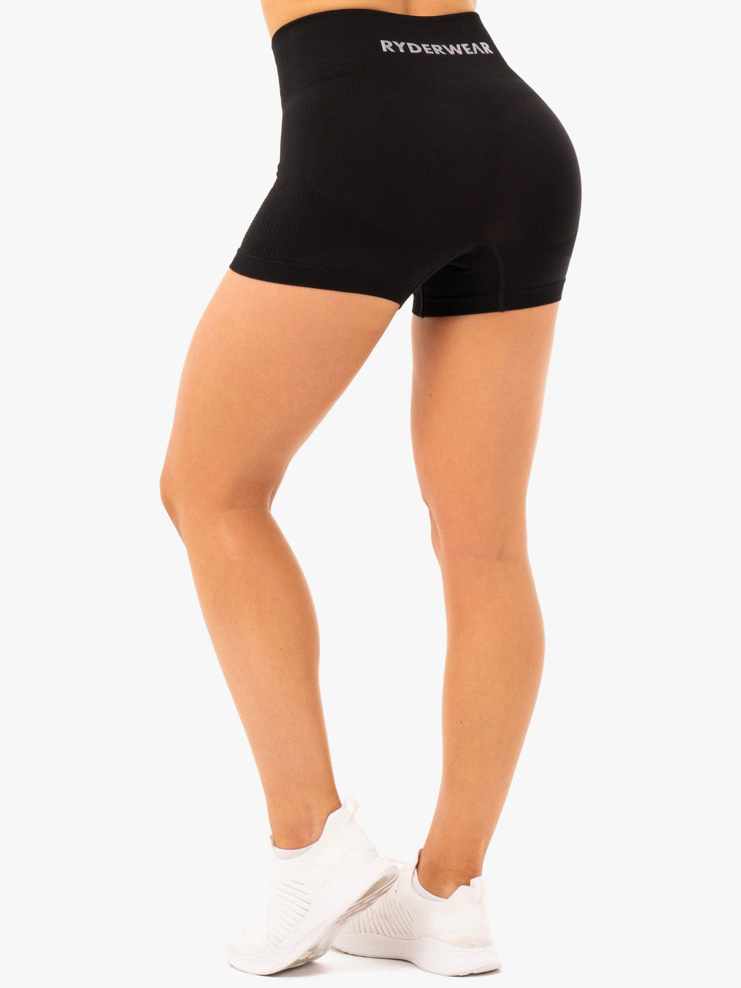 Electra Seamless Shorts - Black Clothing Ryderwear 