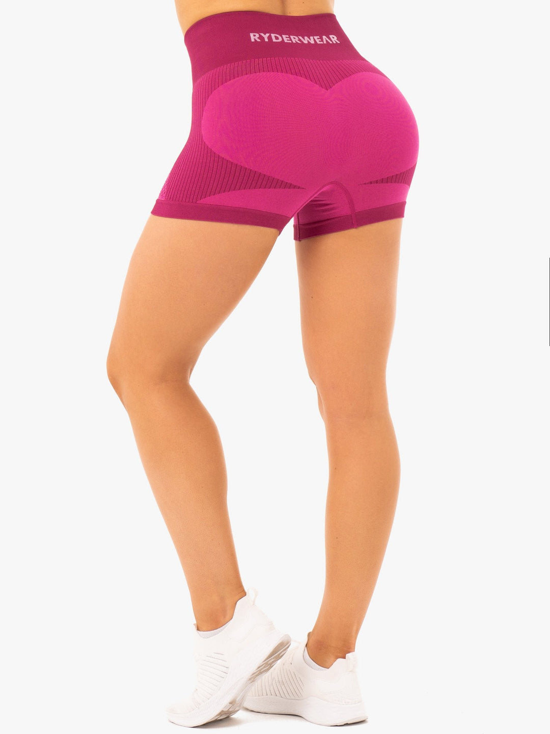 Electra Seamless Shorts - Electric Pink Clothing Ryderwear 