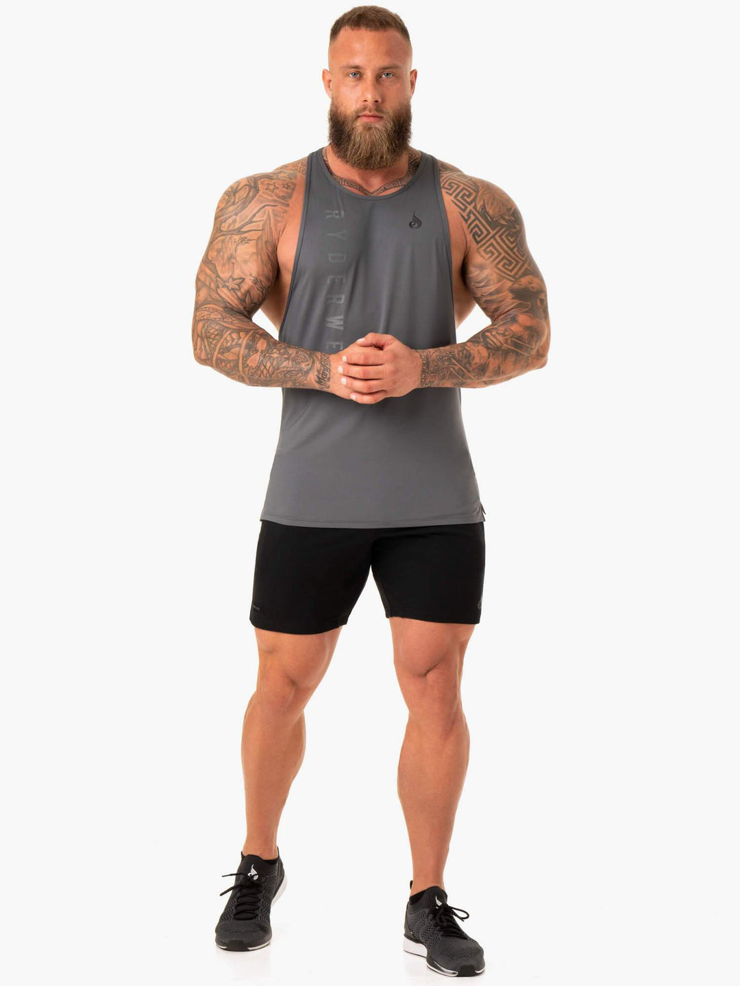 Endurance High Rise T-Back - Charcoal Clothing Ryderwear 