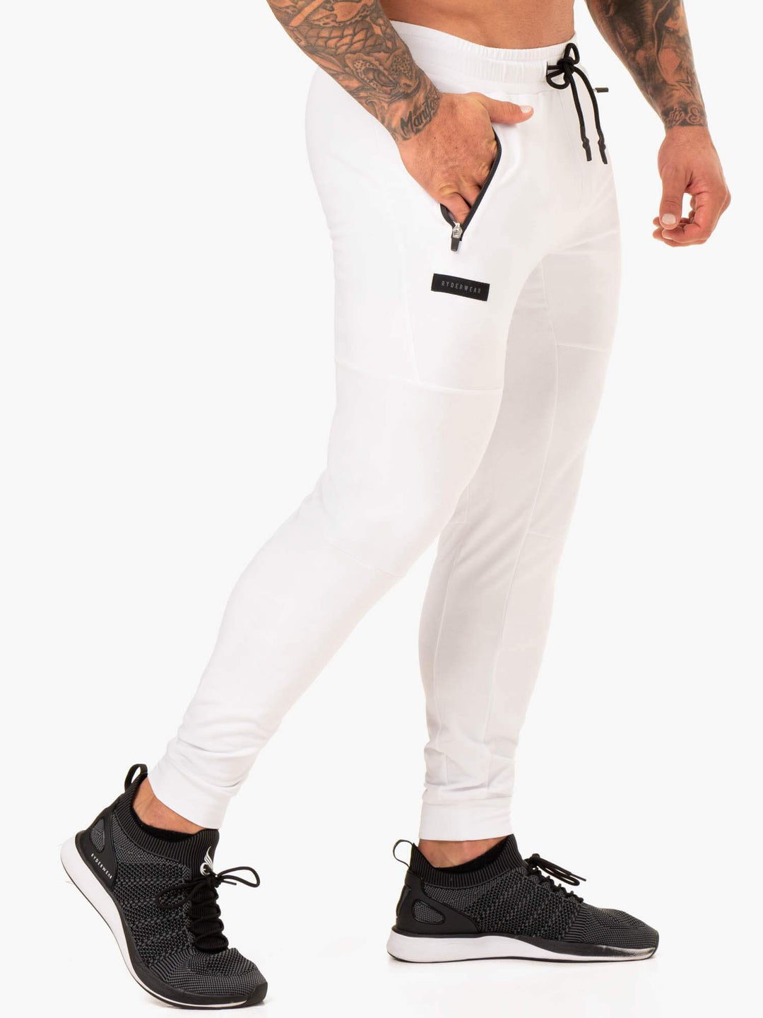 Endurance Track Pants - White Clothing Ryderwear 