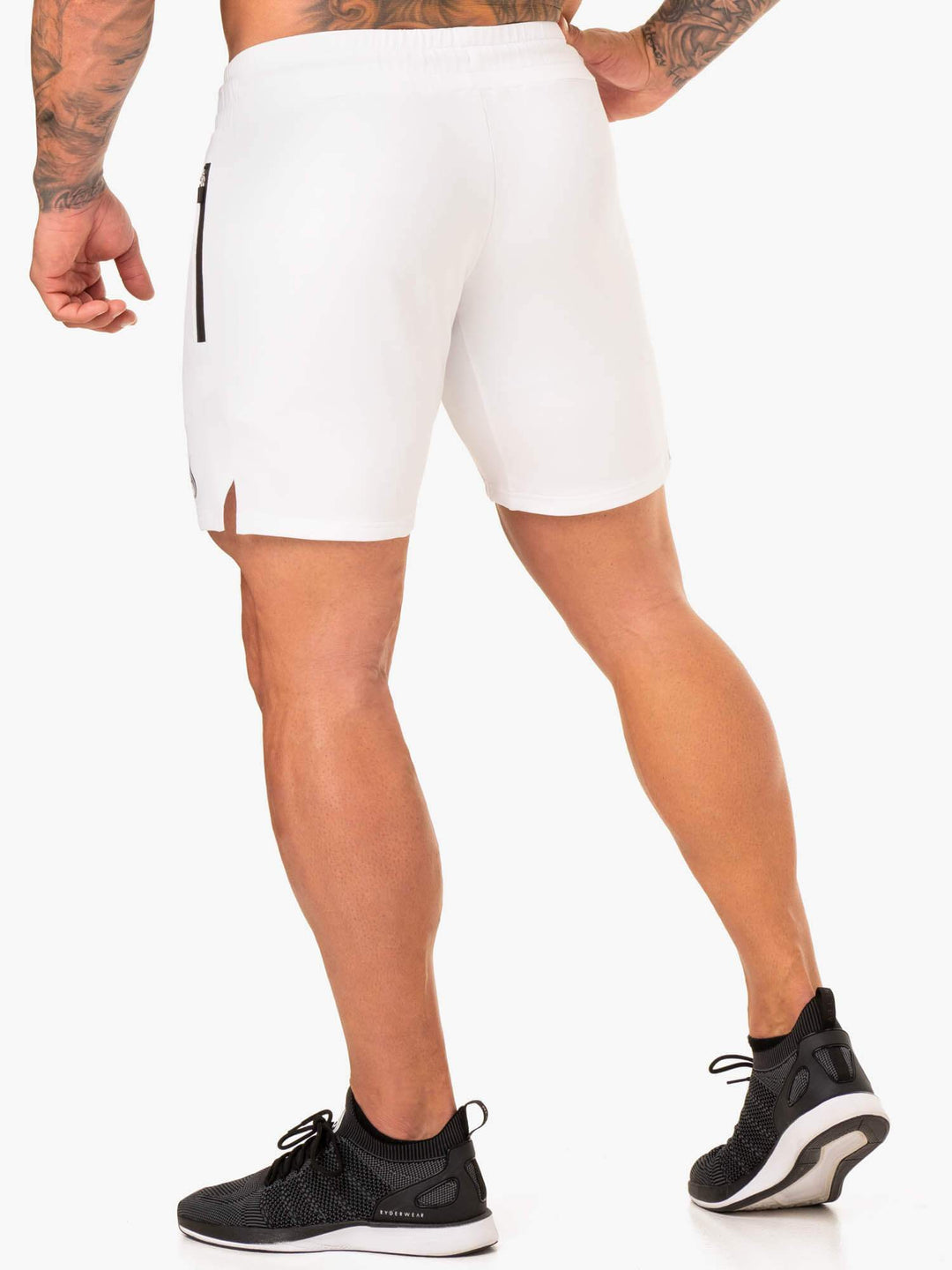 Endurance Track Shorts - White Clothing Ryderwear 