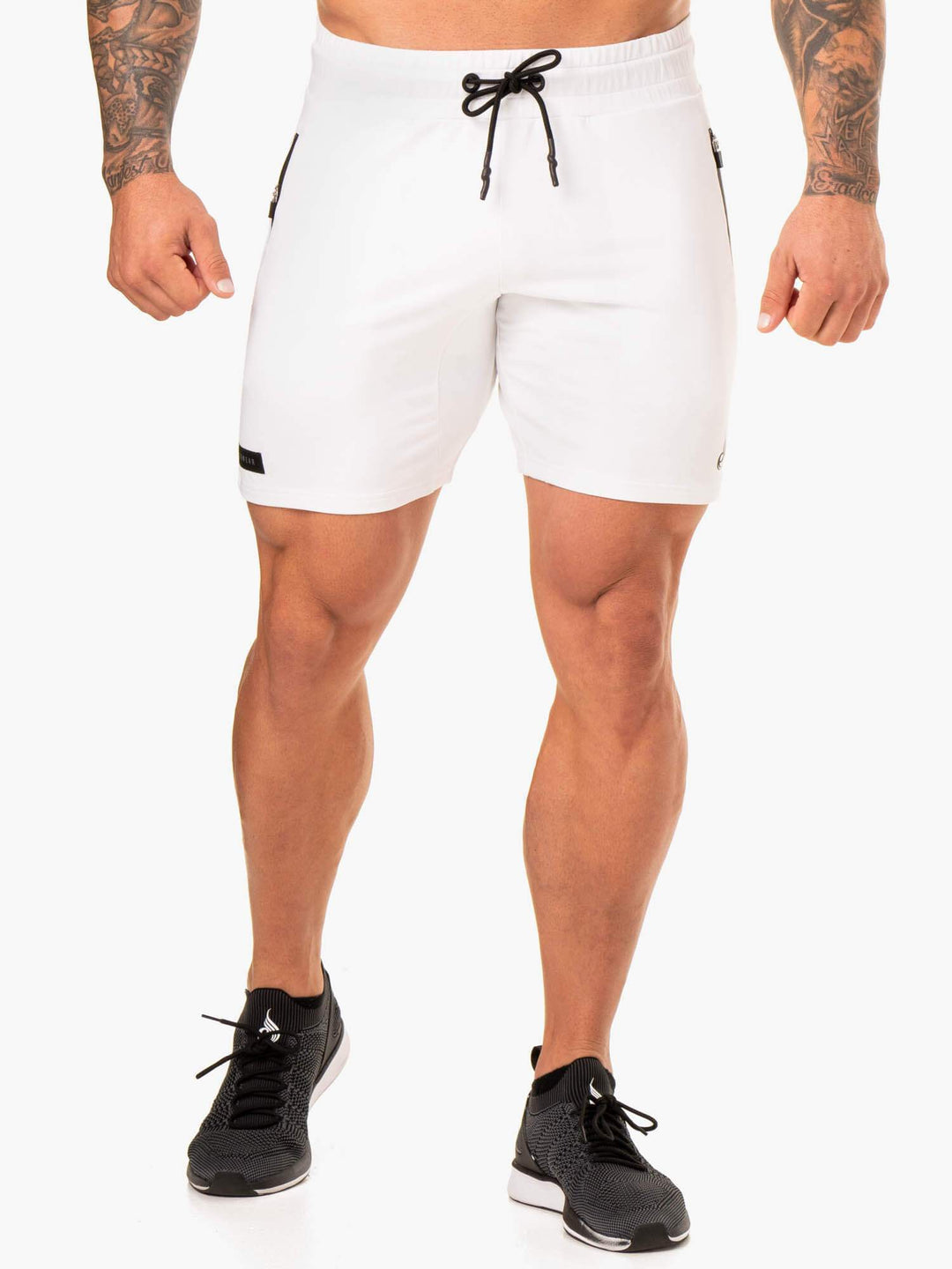 Endurance Track Shorts - White Clothing Ryderwear 