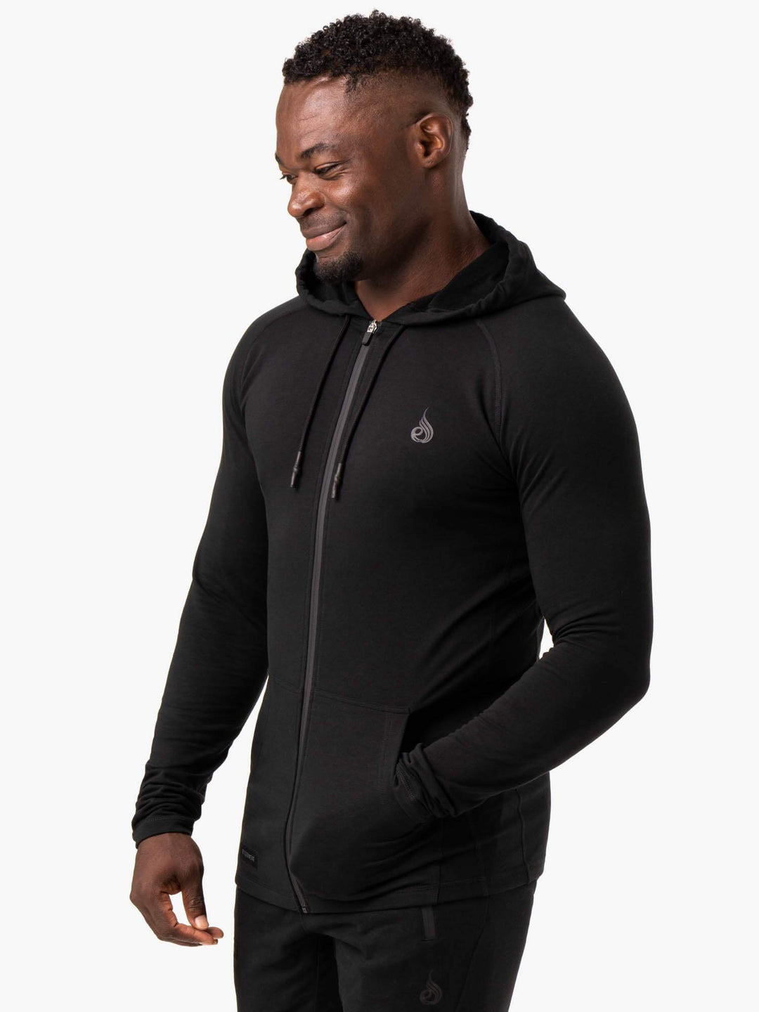 Endurance Zip Up Jacket - Black Clothing Ryderwear 